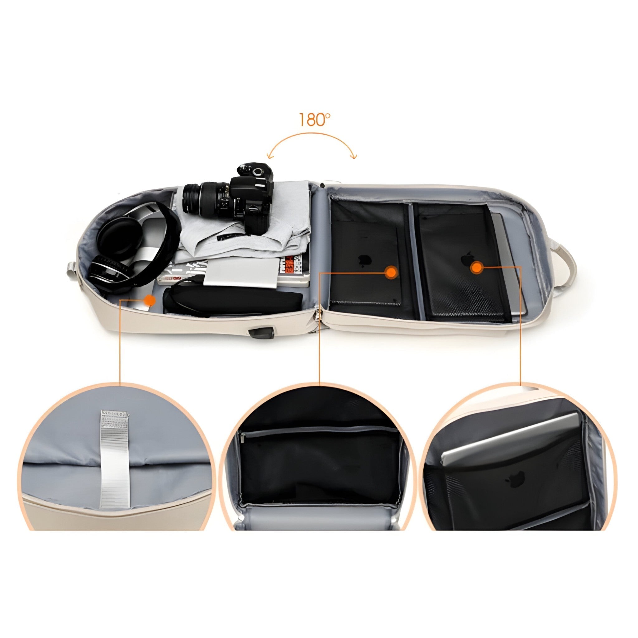 Rygsæk med tyverisikringsfunktion - - Rygsæk med tyverisikringsfunktion - €25 - {{ product_tags }