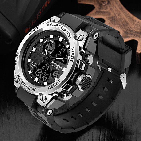 TitanGuard | Multifunktionelt militærur til mænd - Sølv - watches - {{ product_tags }