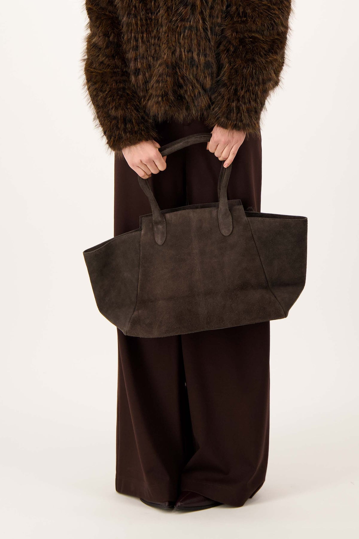 Suede Shopper Taske - - Bag - {{ product_tags }