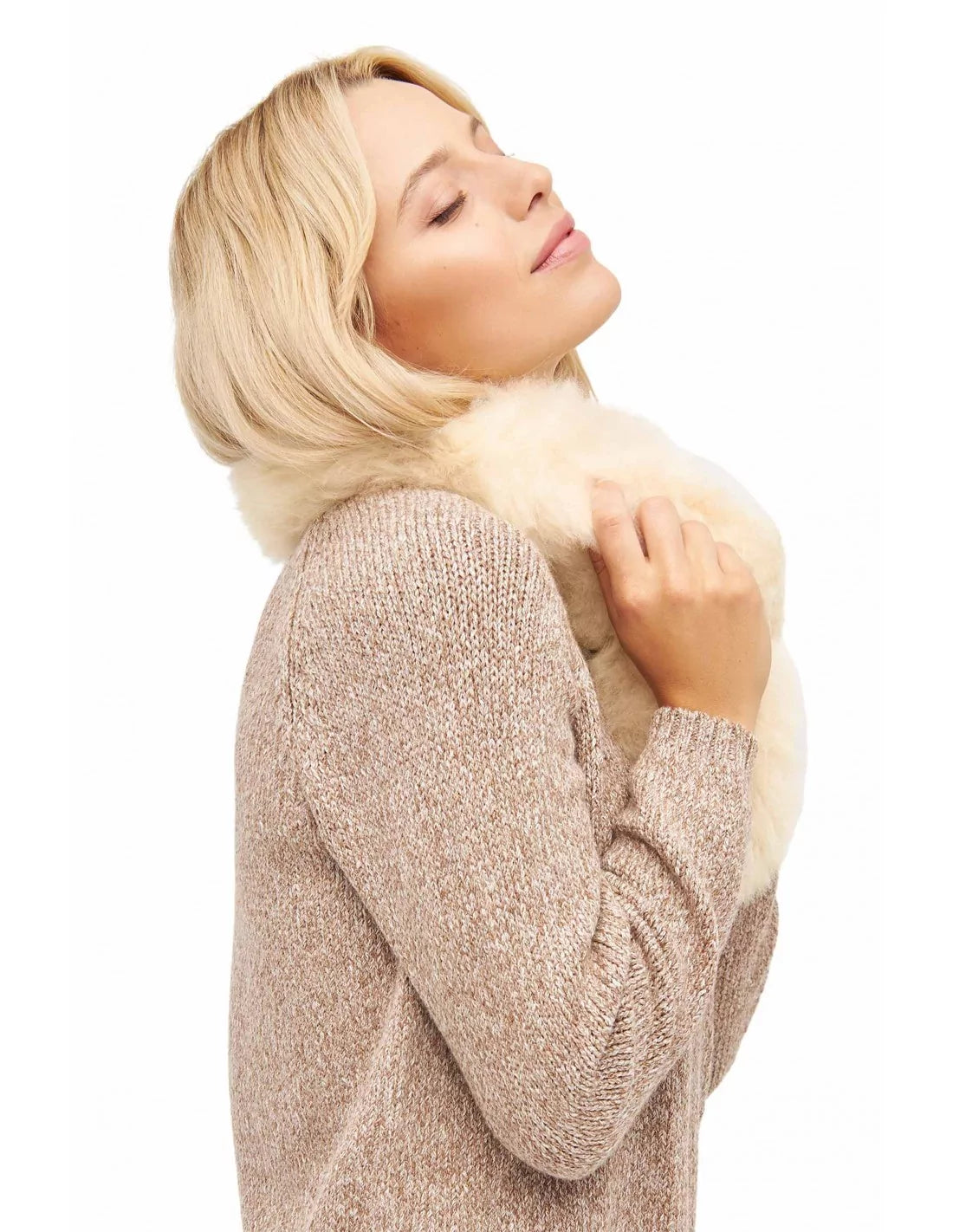Premium Blødt Vintertørklæde - Alpaca-Stil Blanding