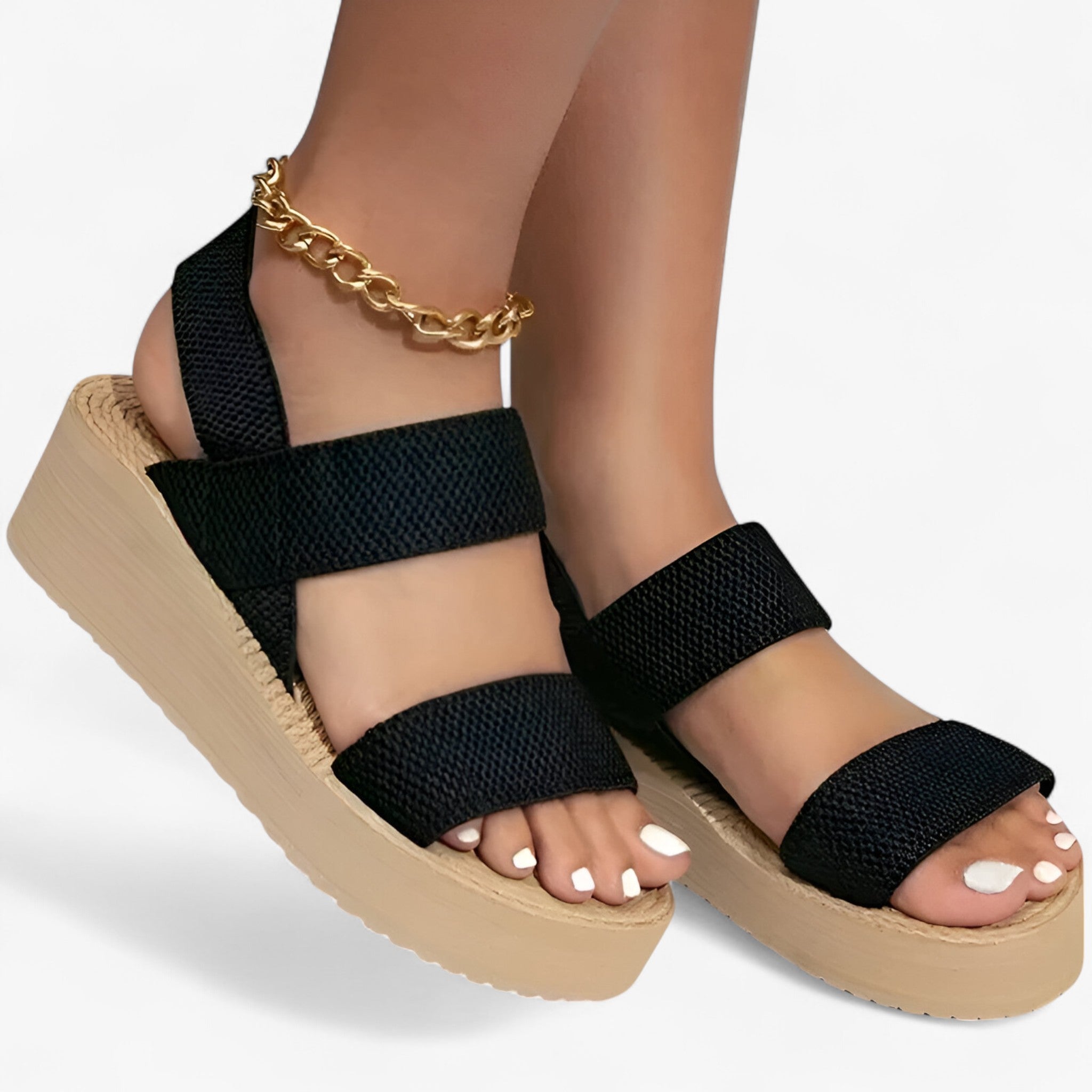 Freya | Elastiske sommersandaler – Når mode møder fleksibilitet - - women's fashion - {{ product_tags }