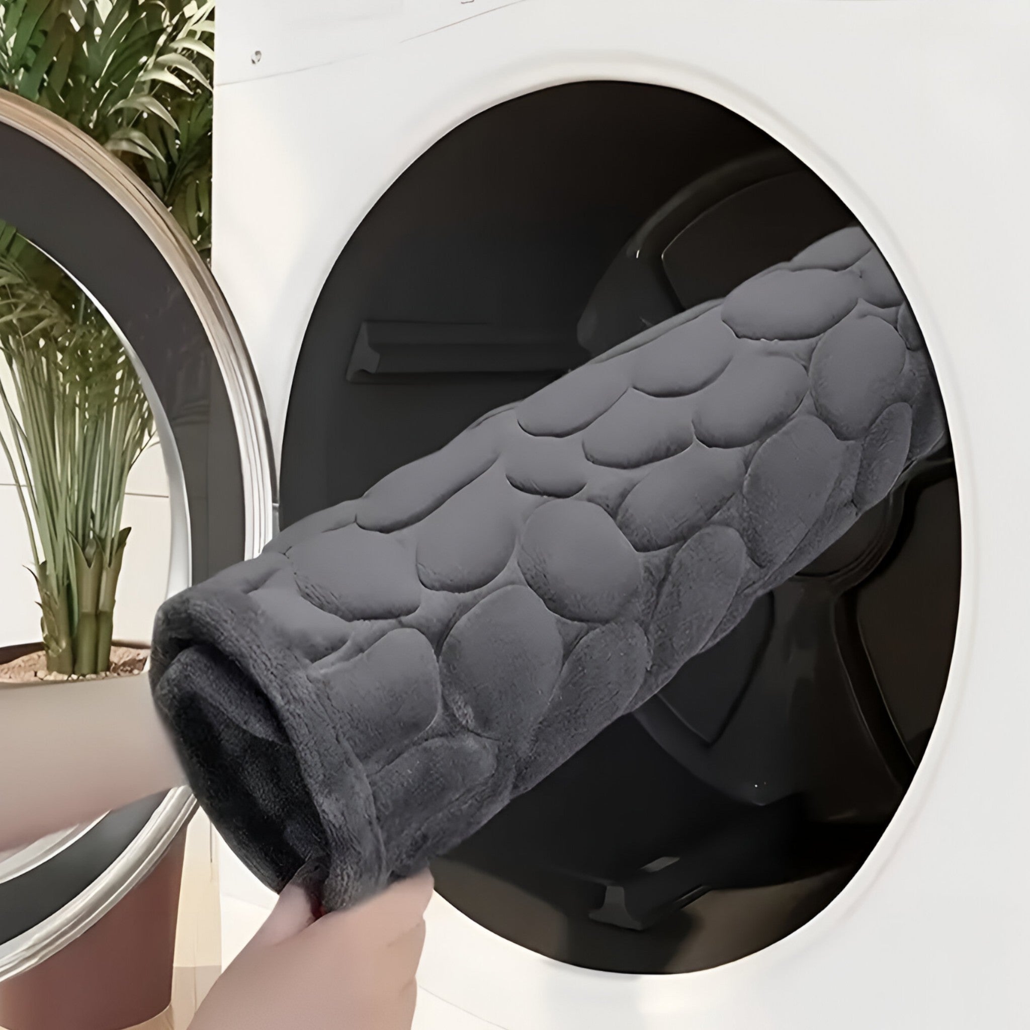 Sophie | Stor bademåtte med lange striber - kan vaskes i maskine - - Sophie | Stor bademåtte med lange striber - kan vaskes i maskine- €25 - {{ product_tags }