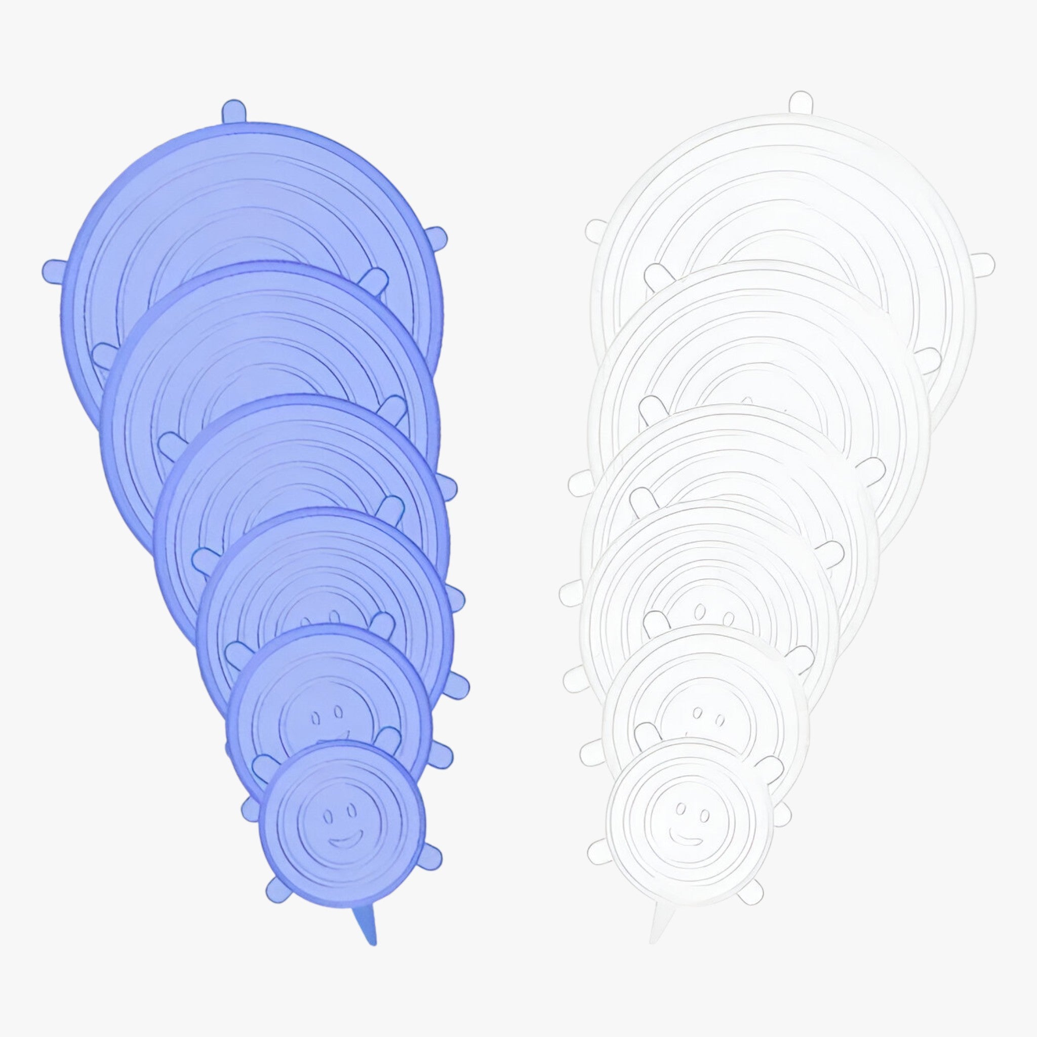 12 stk Silikone Dæk | Bæredygtige, genanvendelige maddække - Sæt 1 - house & garden - {{ product_tags }