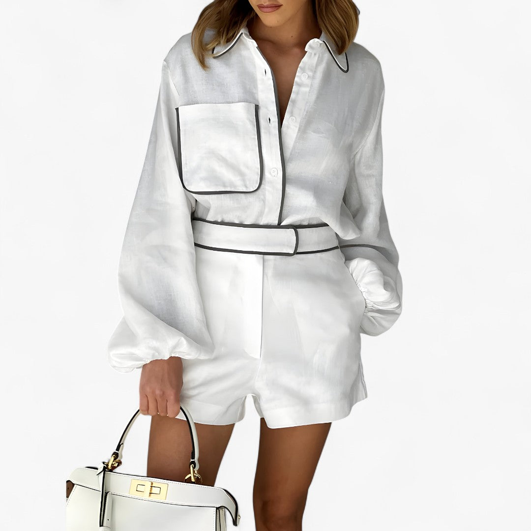 Natalia | Helt hvidt linned - - women's fashion - {{ product_tags }