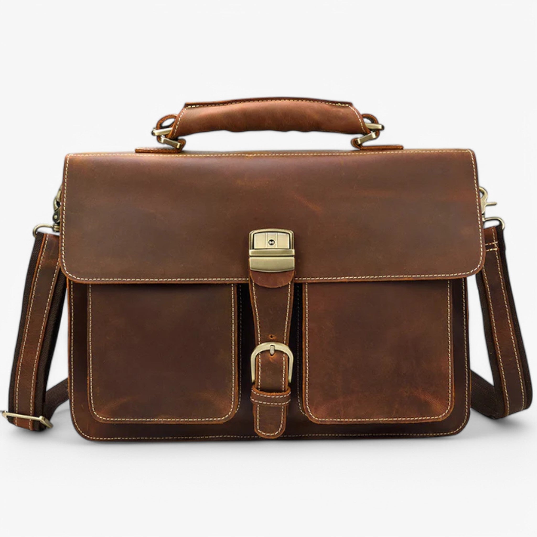 Luke | Lædertaske med skulderrem - - bags - {{ product_tags }
