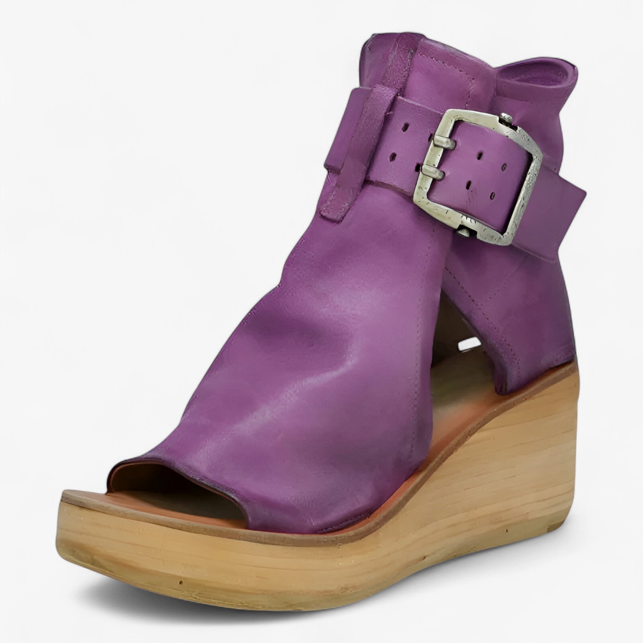 Fatima | | Retro gladiatorsandaler – En tidløs elegance - Lilla - women's fashion - {{ product_tags }
