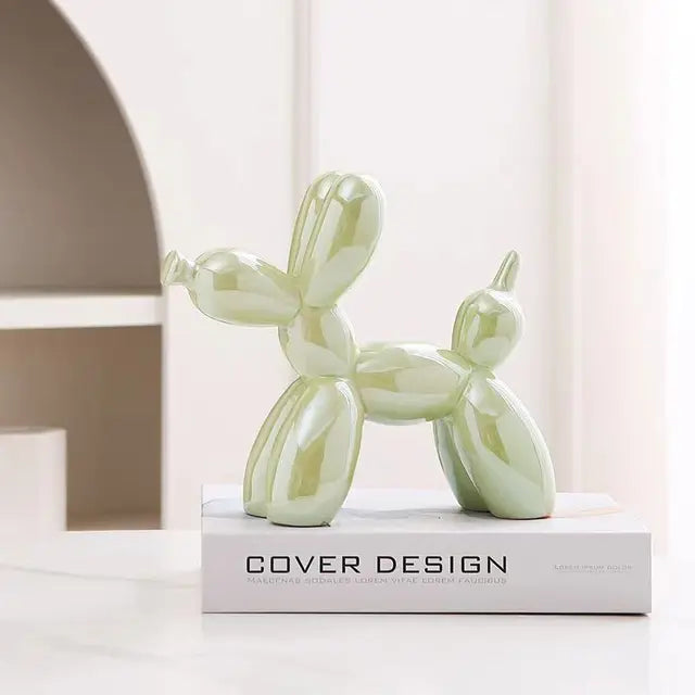 PuffyPooch - Ballon Hund Skulptur - Grøn - house & garden - {{ product_tags }
