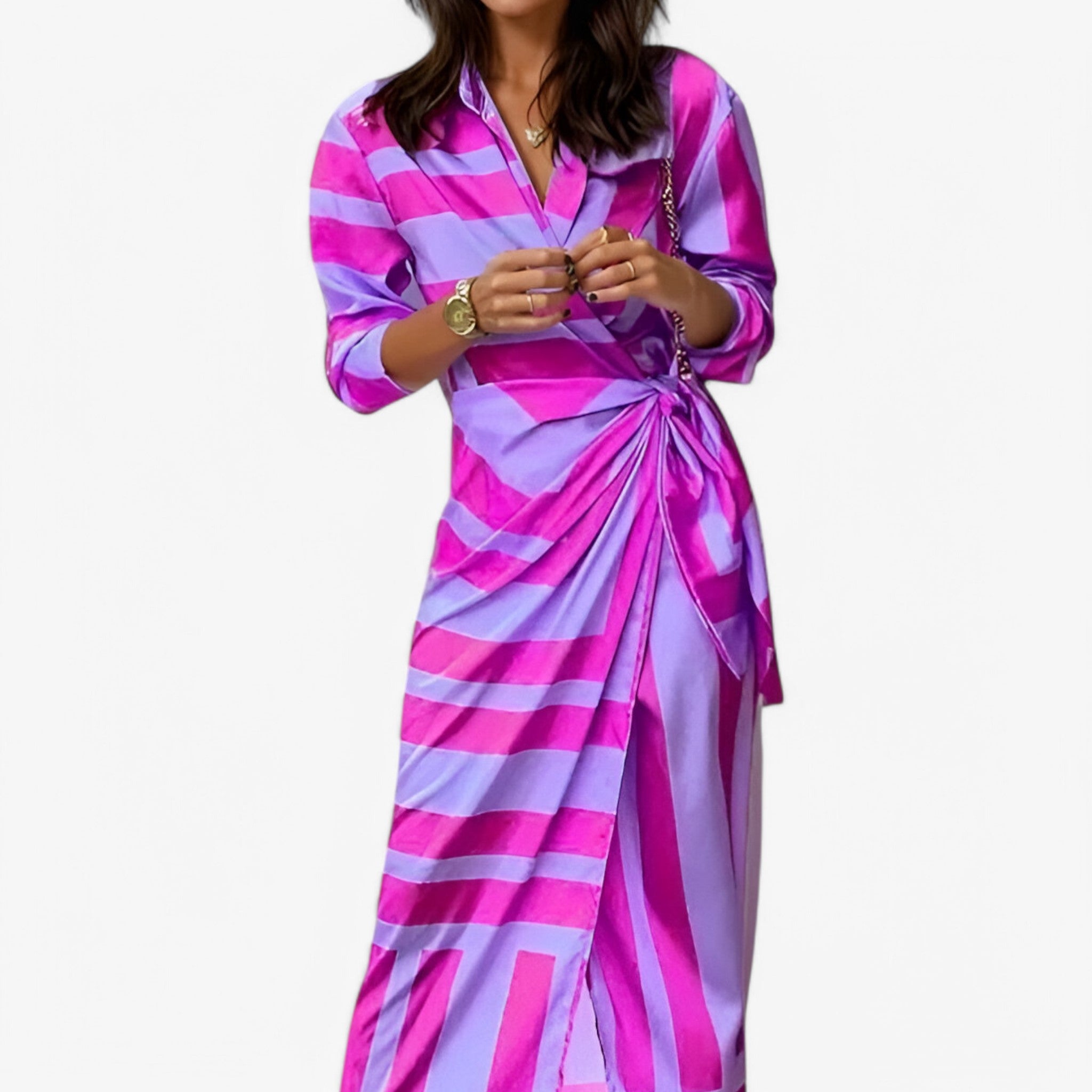 Elena | Printet maxikjole - sofistikeret og feminin - - women's fashion - {{ product_tags }
