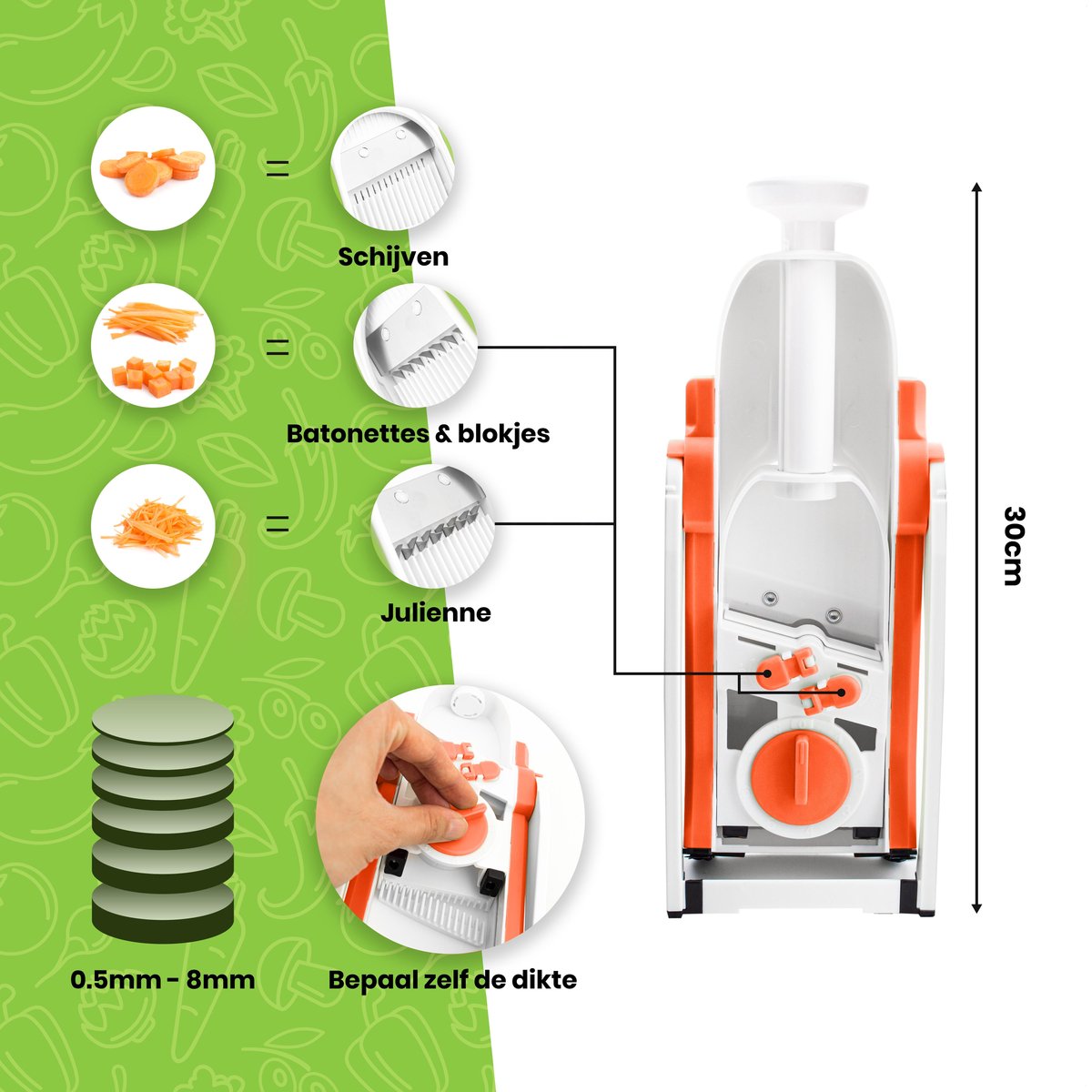 Mandoline™ | Skær og hak grøntsager til perfektion! - - house & garden - {{ product_tags }