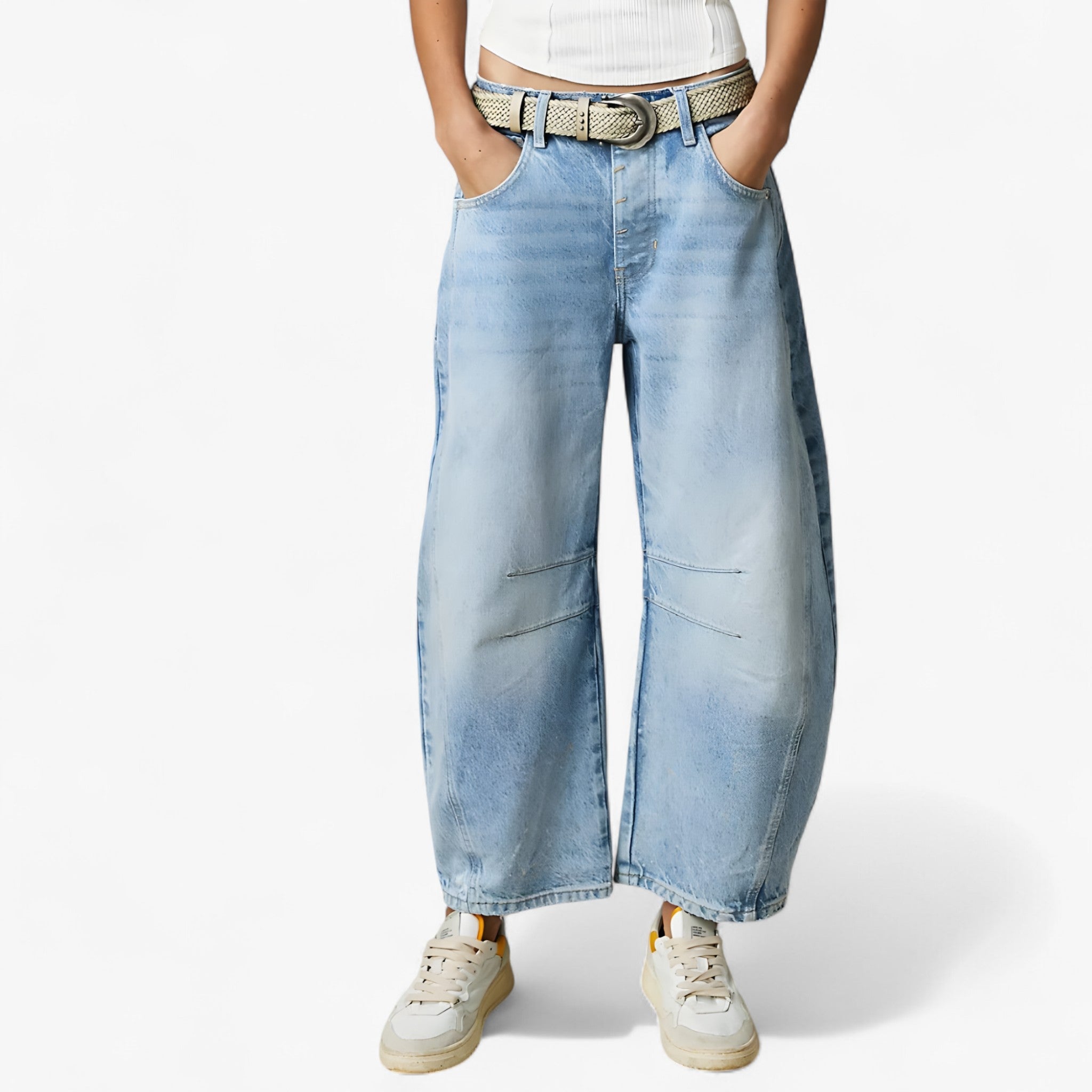 Salve | Jeans med Vidde Ben - Lyse jeans - women's fashion - {{ product_tags }