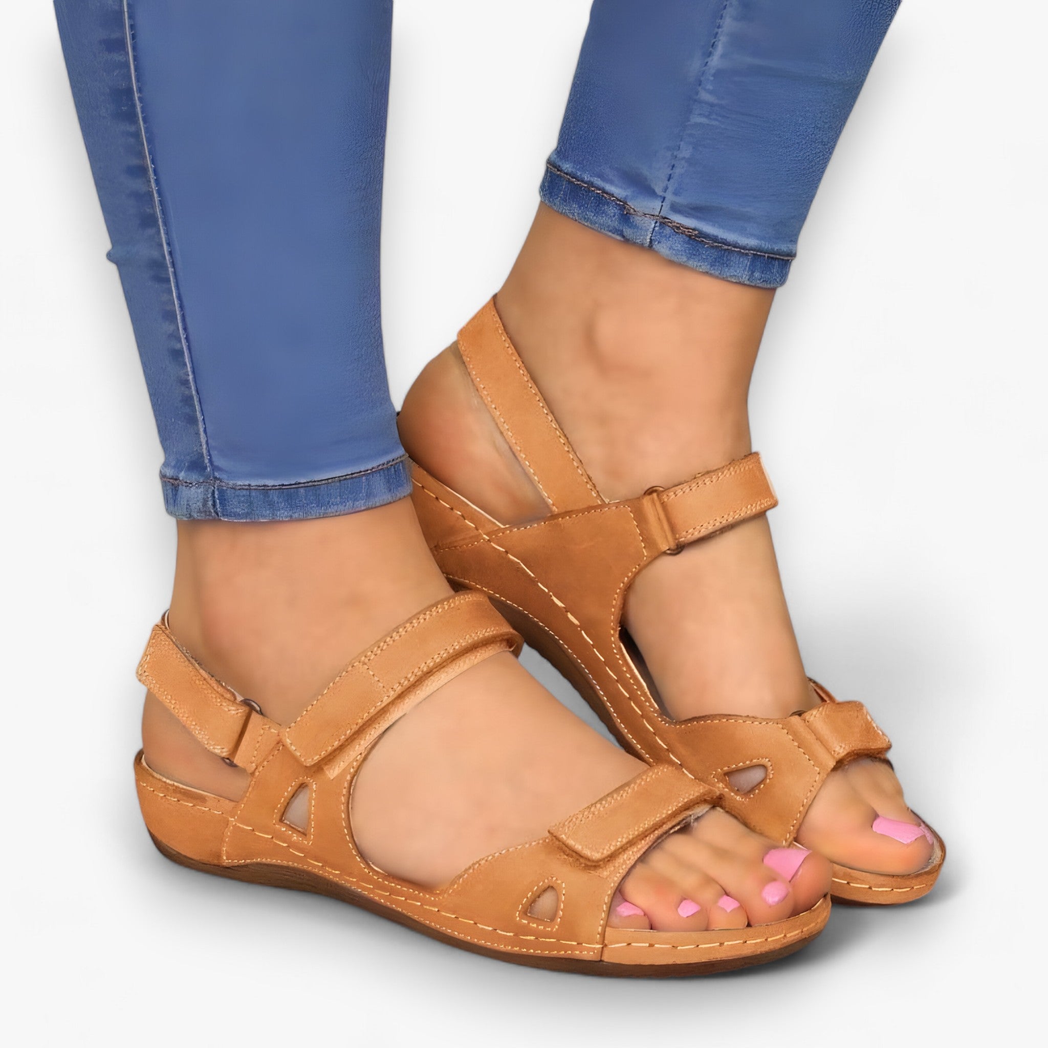 Premium™ | Ortopædiske sandaler - Brun - shoes - {{ product_tags }