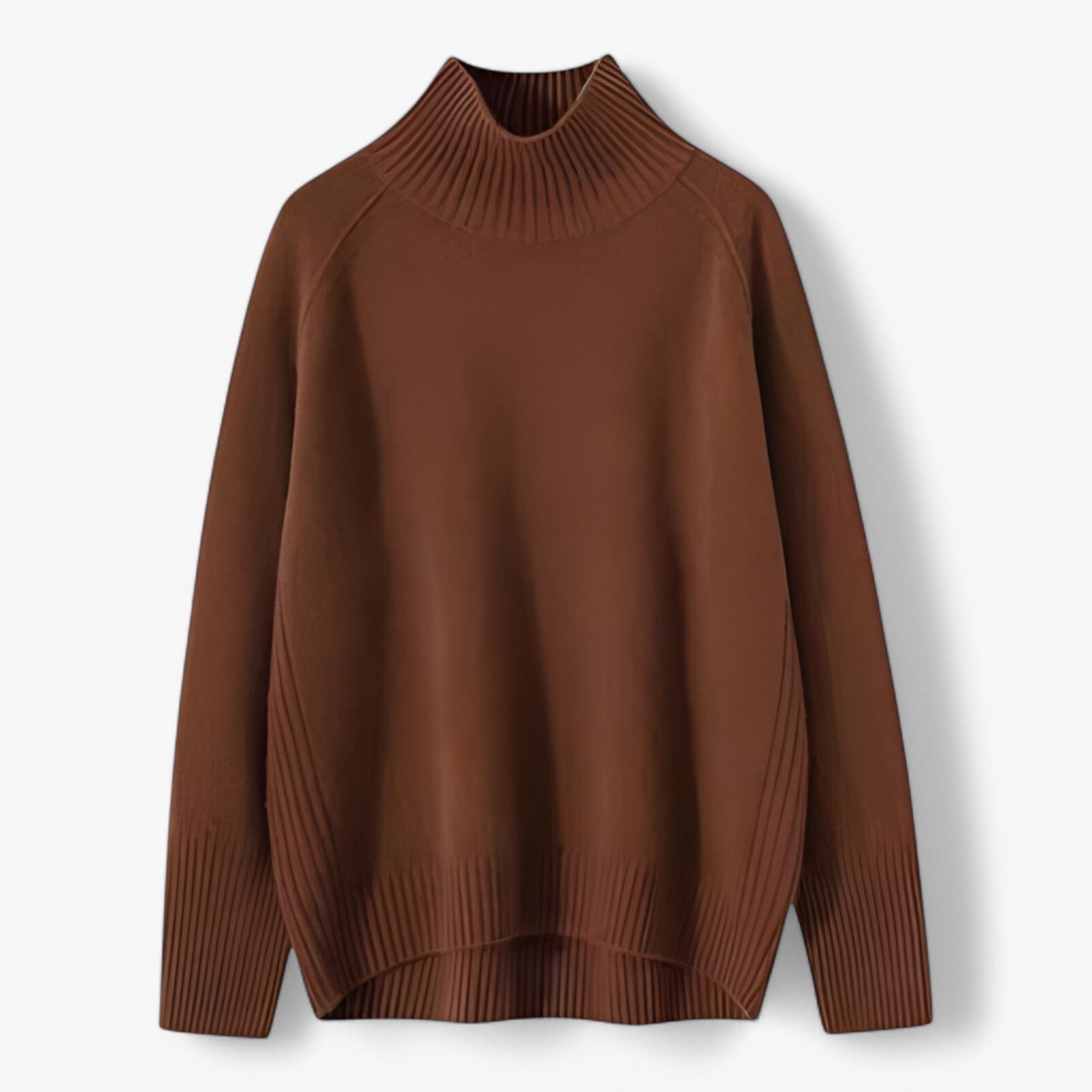 Khloe | Tykt Uld Sweater - Brun - women's fashion - {{ product_tags }