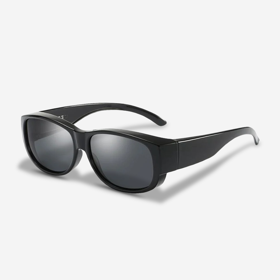 ClipShades | Stilige solbriller til brillebærere – Det perfekte solbeskyttelse til dine briller - Smal Sort - women's fashion - {{ product_tags }