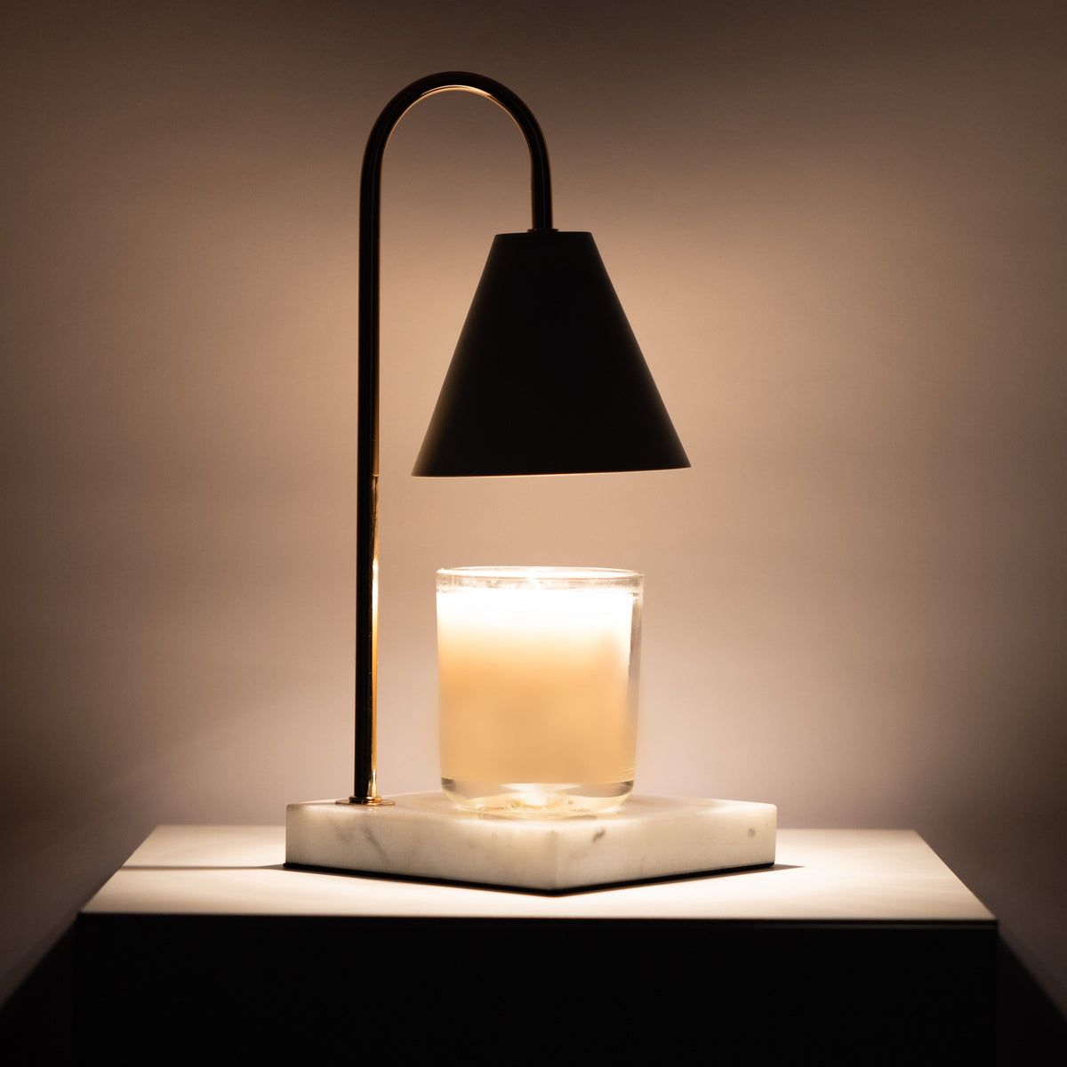 Marmor Duftlys Varmelampe - Flammefri Vokssmeltelampe med Timer - - Winter Gadgets - {{ product_tags }