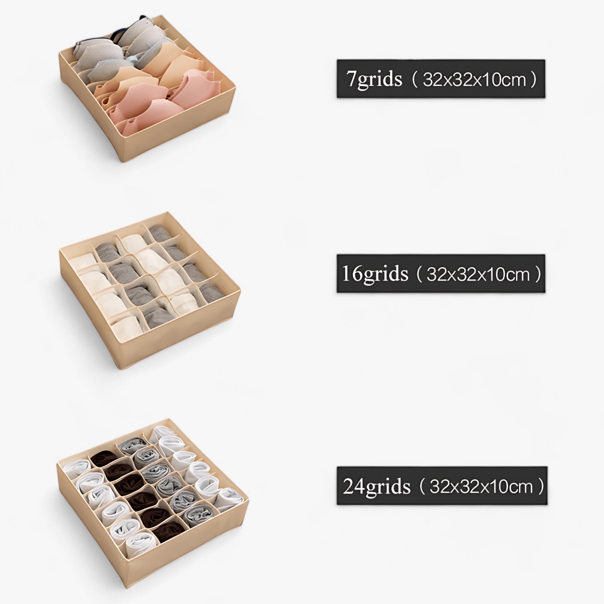 Undertøj Organizer | Foldbar Skuffeopdeler - Hold Sokker og BH'er Neat og Sorteret - - Undertøj Organizer | Foldbar Skuffeopdeler - Hold Sokker og BH'er Neat og Sorteret - €25 - {{ product_tags }