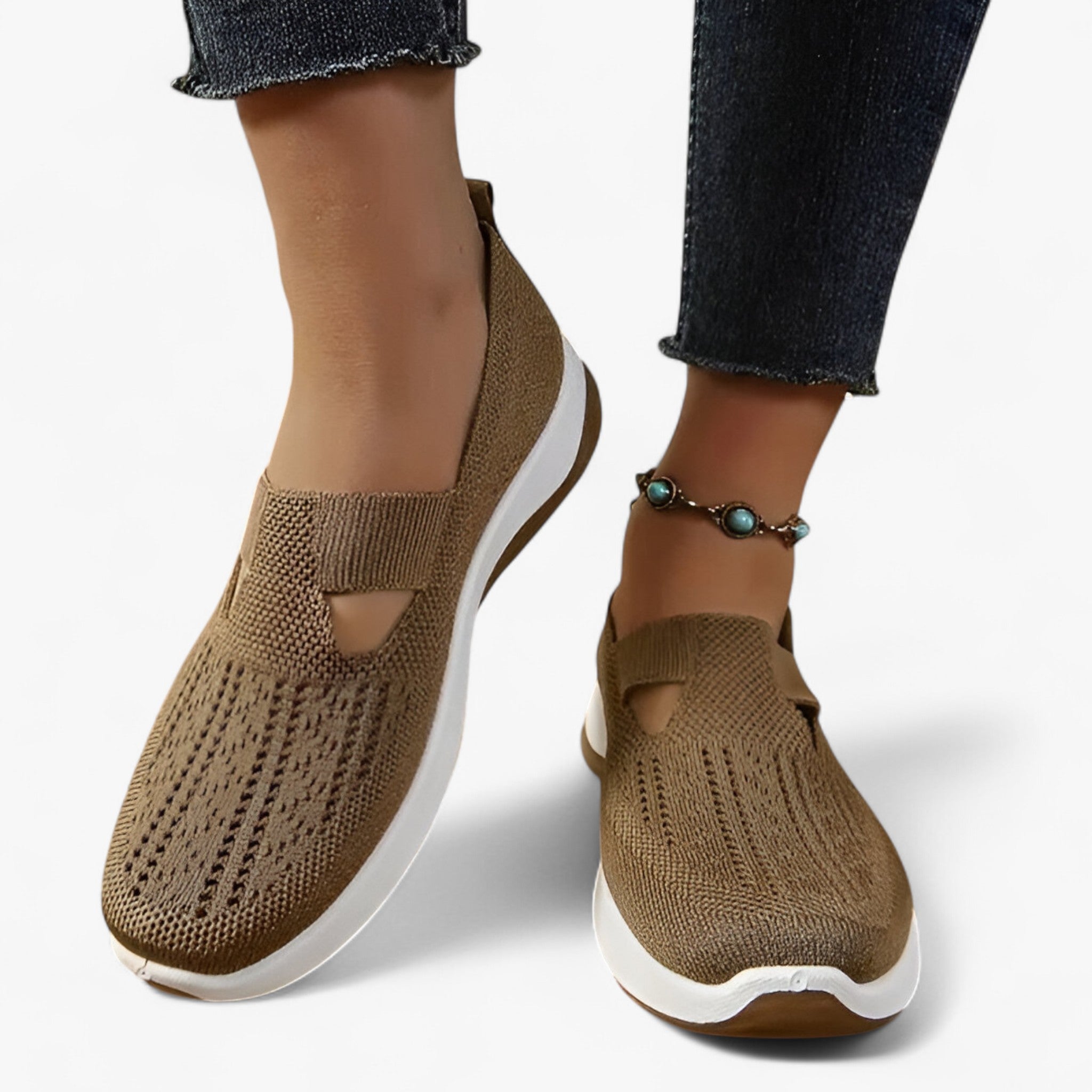 Clare | Bløde sko – Letvægts og støddæmpende - Brun - Clare | Bløde sko – Letvægts og støddæmpende - €25 - {{ product_tags }