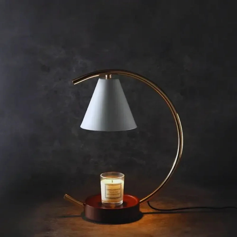 Moonveil Vokslampe – Elegant Lys- & Voksvarmer
