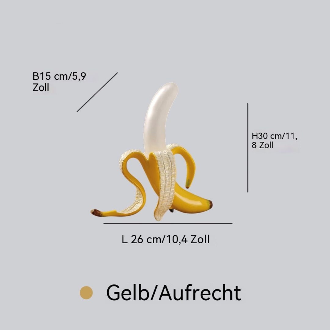Art Deco Banan Bordlampe - Dekorativt Accentlys - Opretstående Gul - Home Decor - {{ product_tags }