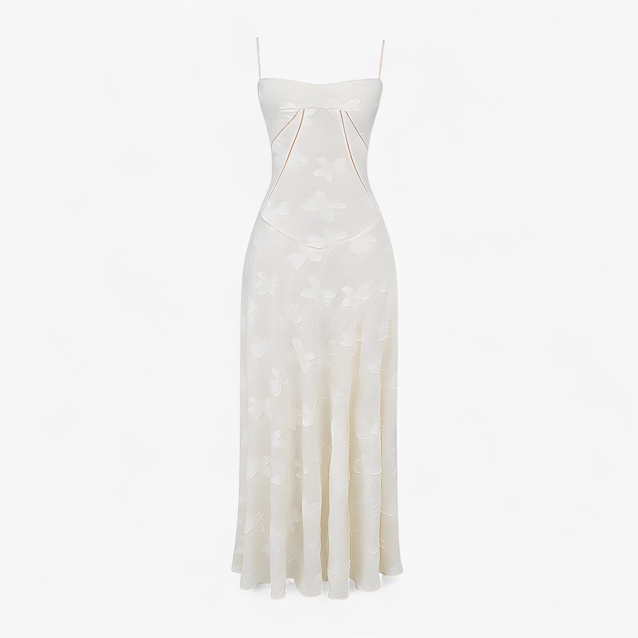 Allesia | Elegant Kjole - Hvid - women's fashion - {{ product_tags }