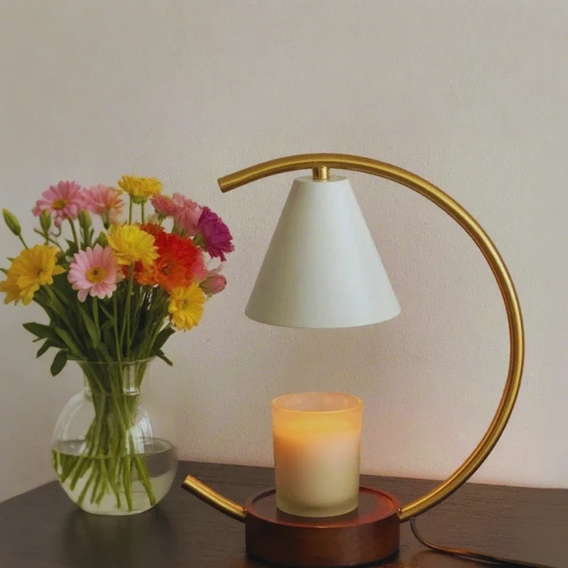 Moonveil Vokslampe – Elegant Lys- & Voksvarmer