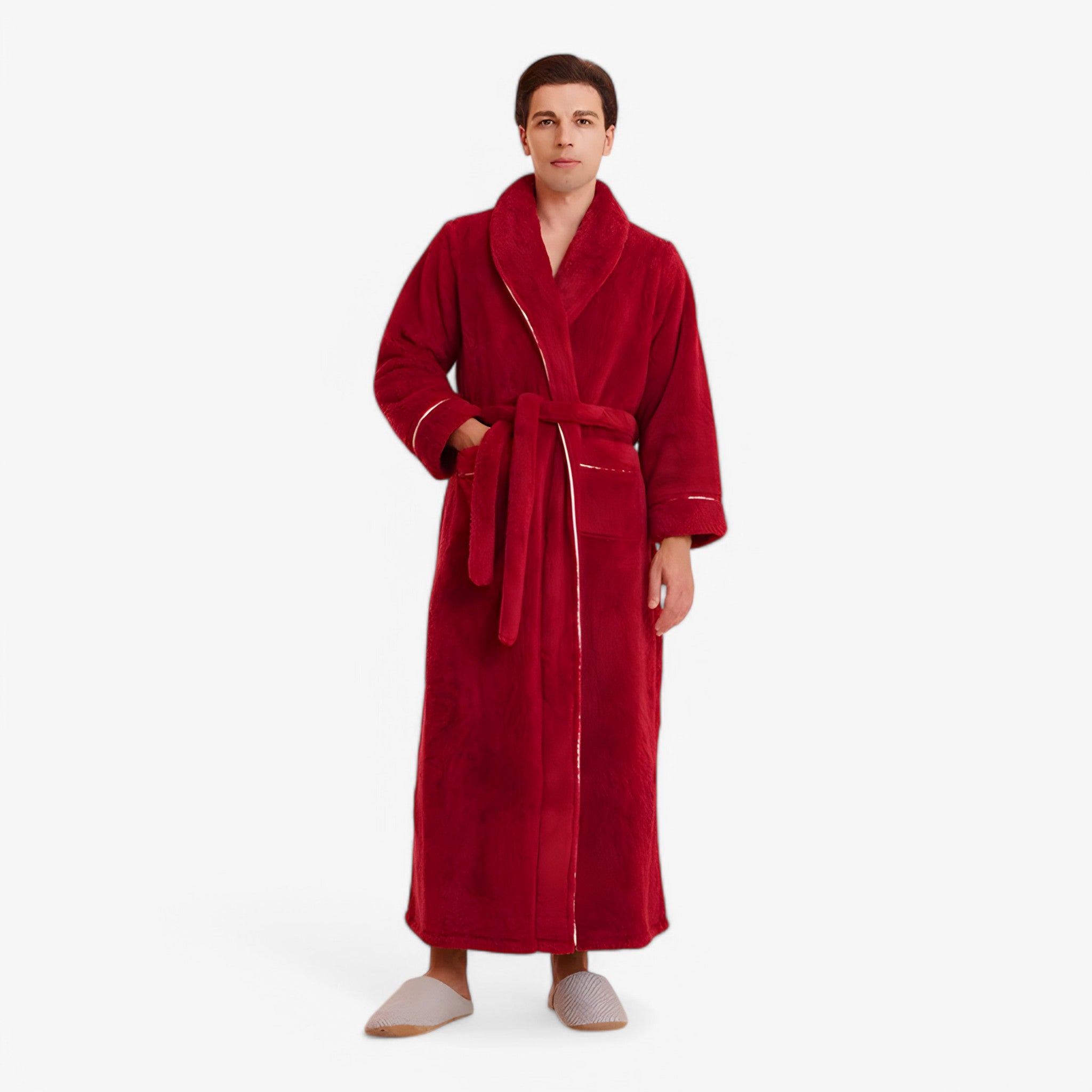 Jessy | Badekåbe - Mand karmijn - Jessy | Badekåbe - €25 - {{ product_tags }