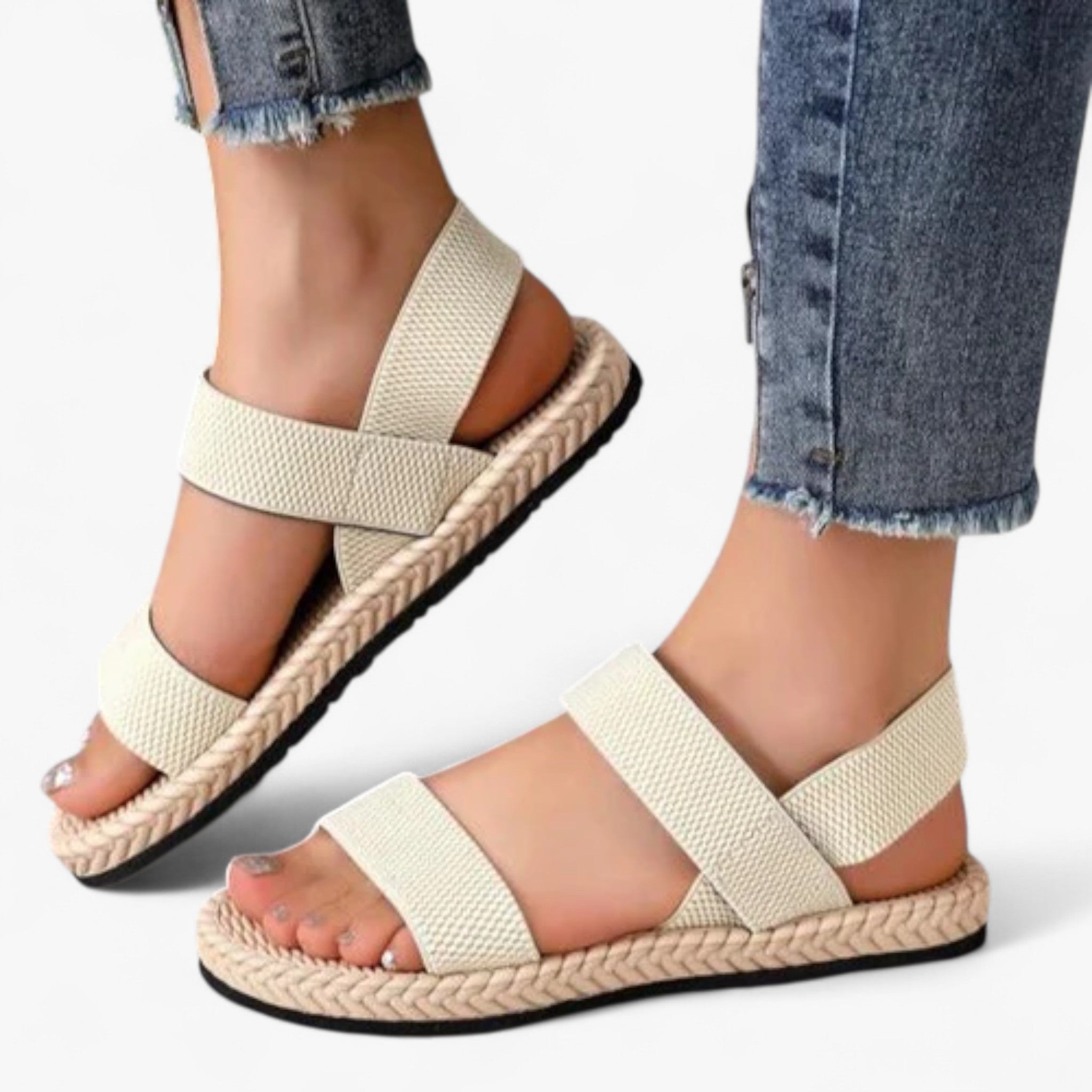 Mila - Ortopædiske sandaler - Sandaler til kvinder - Beige - women's fashion - {{ product_tags }