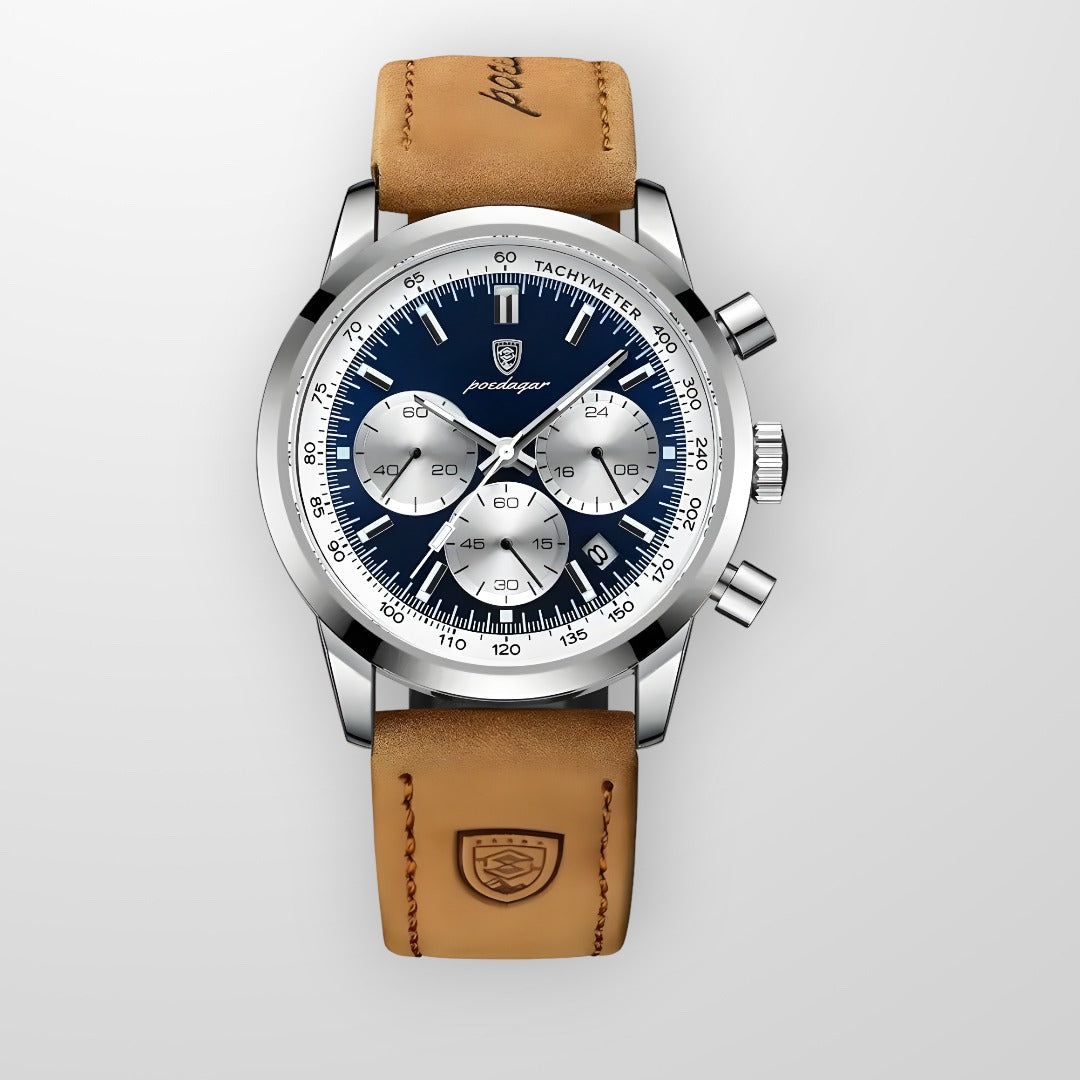 LuminousWatch™ - luksusure til mænd - Brun Sølv - watches - {{ product_tags }