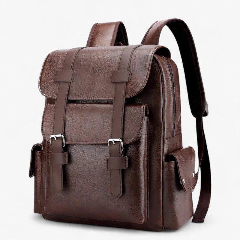 Voyager | Premium Læder Rygsæk - Chokolade - bags - {{ product_tags }