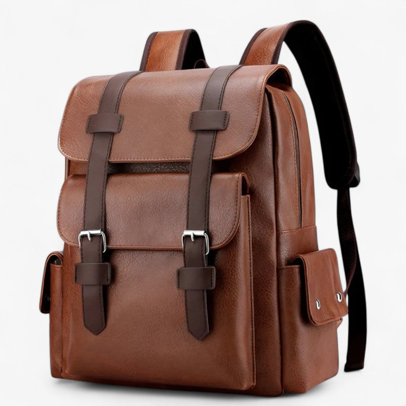 Voyager | Premium Læder Rygsæk - Brun - bags - {{ product_tags }