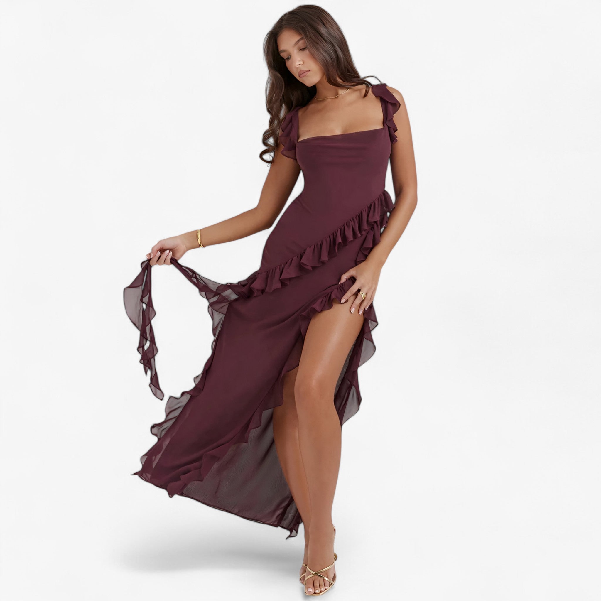 Elvira | Lang kjole – Dristigt og elegant sommerlook - - women's fashion - {{ product_tags }