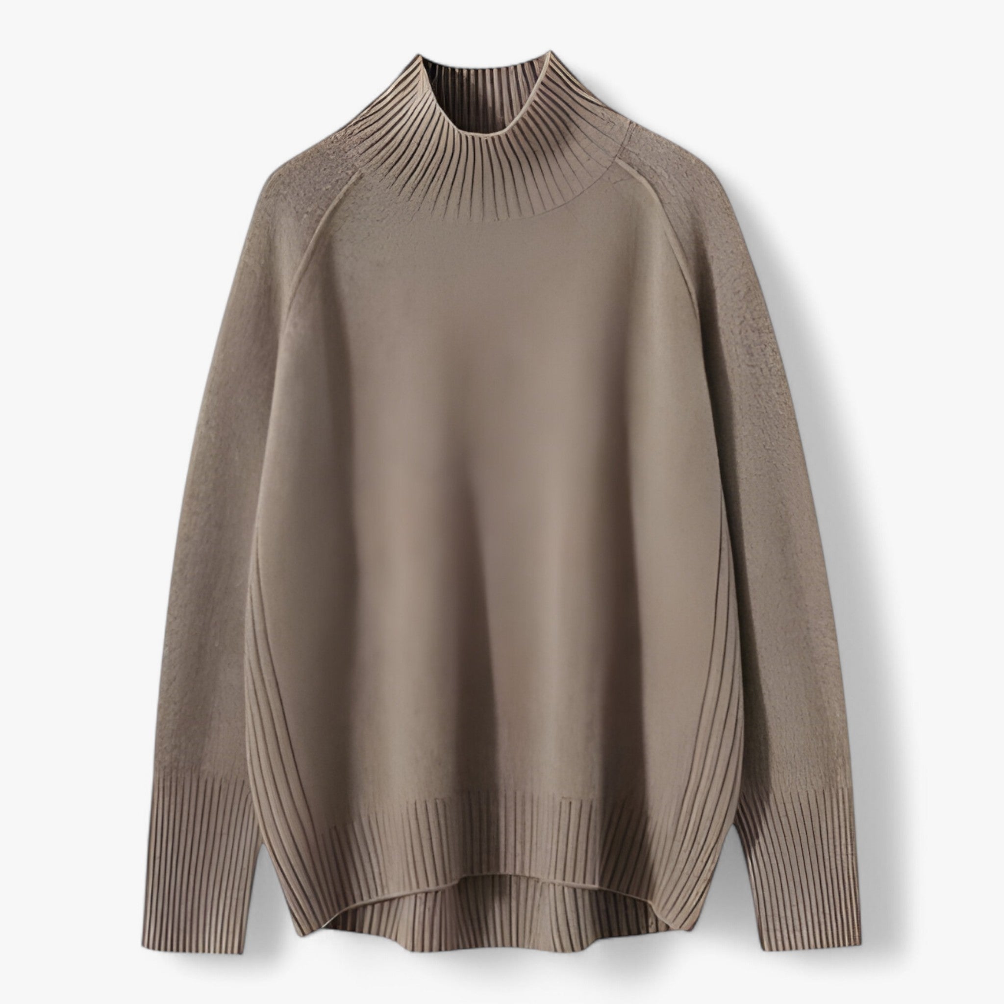 Khloe | Tykt Uld Sweater - Kameler - women's fashion - {{ product_tags }