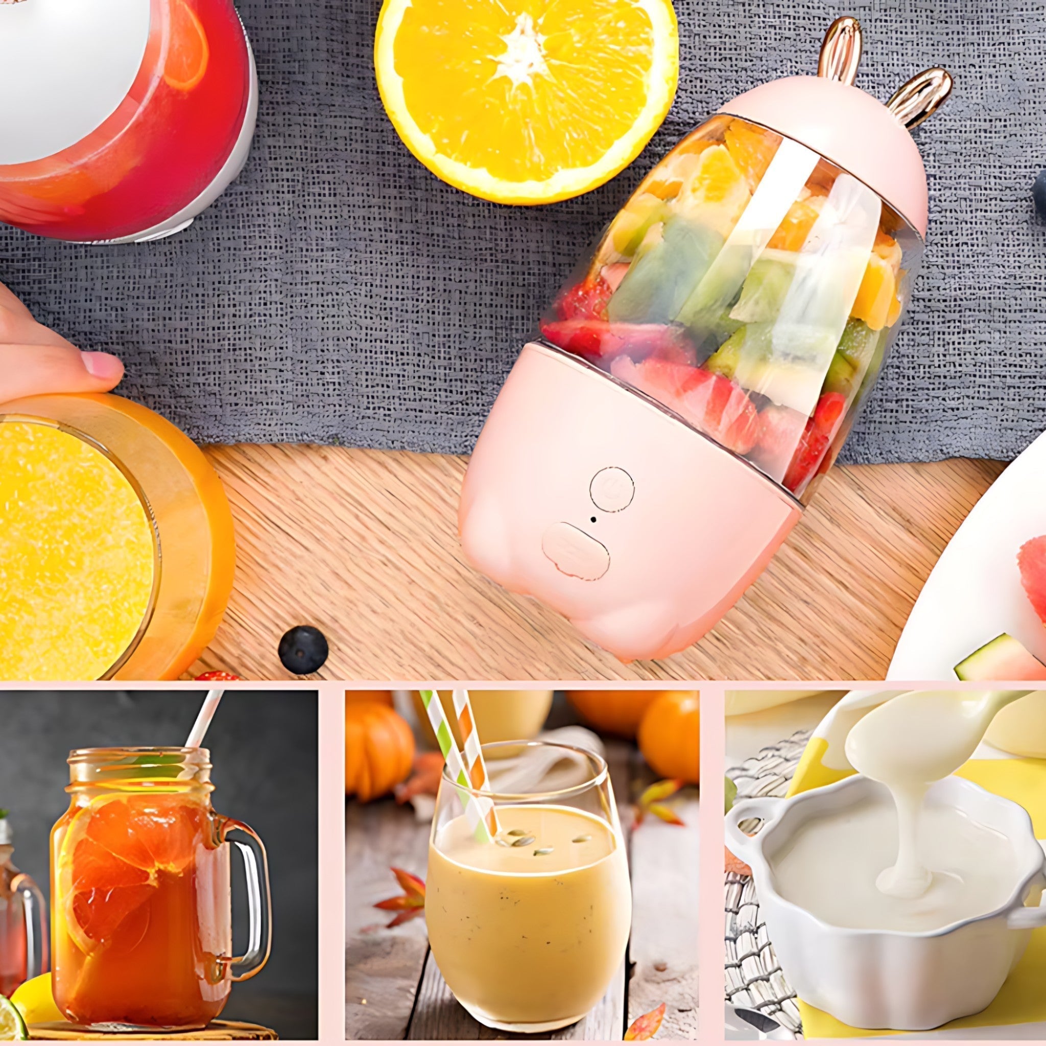 Bærbar Juicer | USB-Batterimixer - Perfekt til smoothies på farten - - gadgets - {{ product_tags }