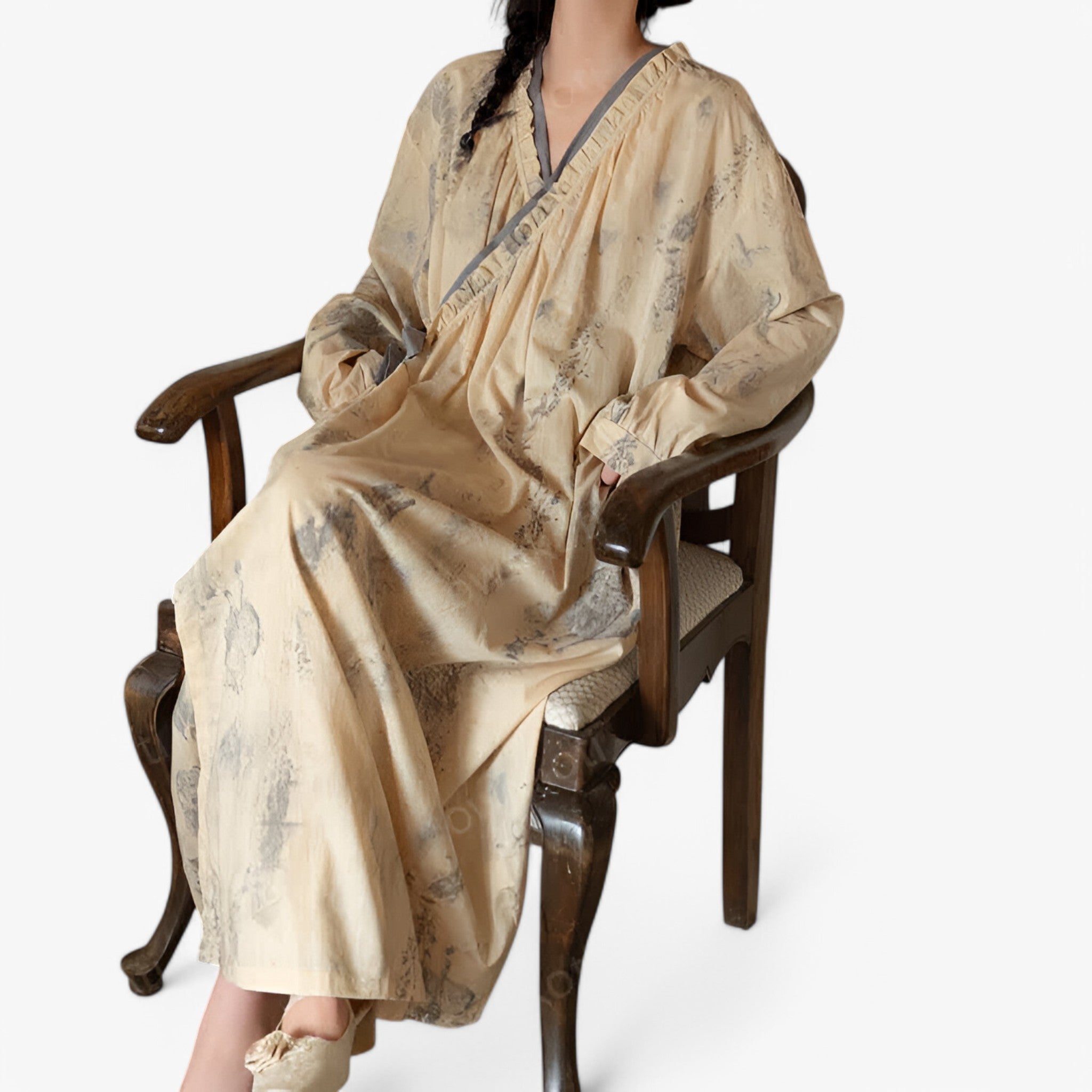 Elise | Blød Natkjole i 100% Ren Bomuld - - women's fashion - {{ product_tags }