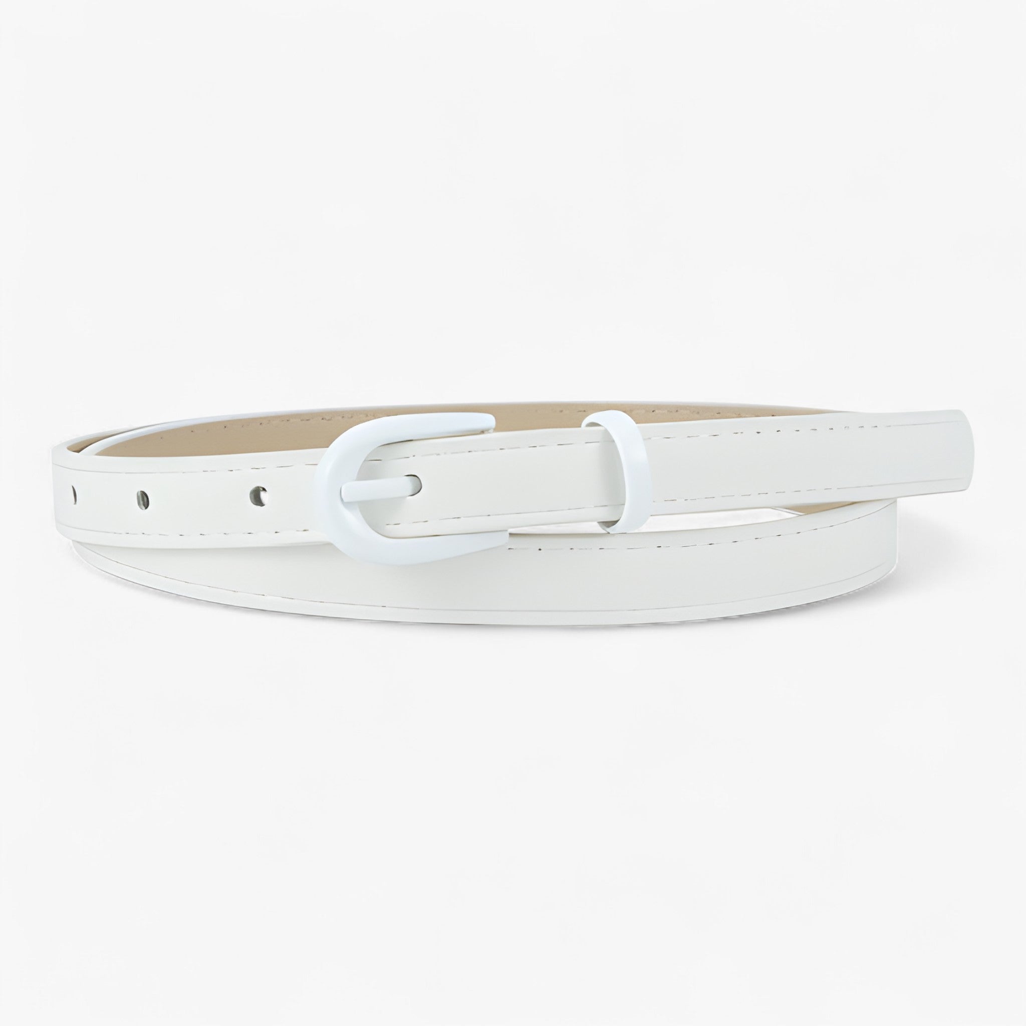 Helen | Bælte til kvinder - smalt ægte læder til ubesværet stil - Hvid 105cm - women's fashion - {{ product_tags }