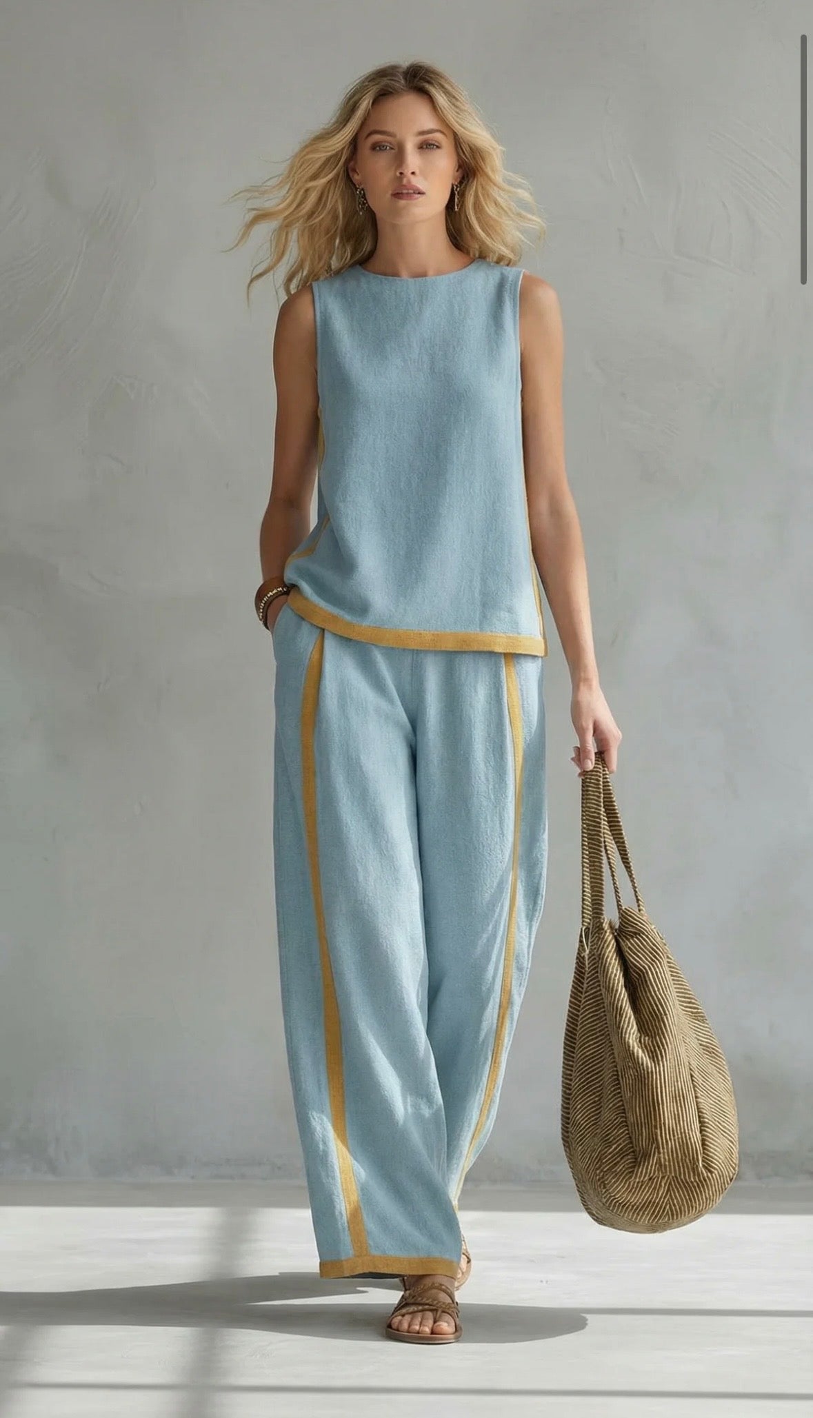 Shania™ Casual-Chic todelt sæt