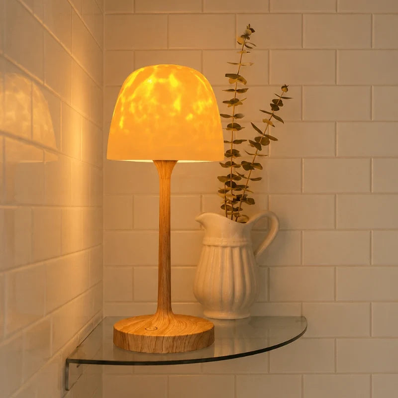 Aurora Nordlys Lampe – 2-in-1 Stemnings Bordlampe & Projektor