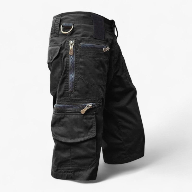 Antoine | Kort alsidig cargo - Sort - men's fashion - {{ product_tags }