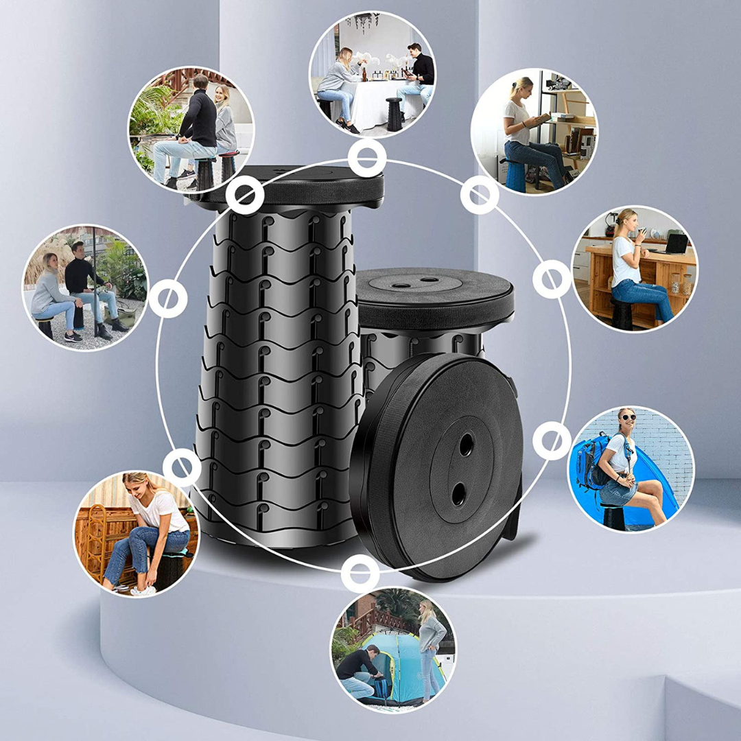 PortaFold | 2.0 Sammenklappelig taburet med 4 sædehøjder - - house & garden - {{ product_tags }