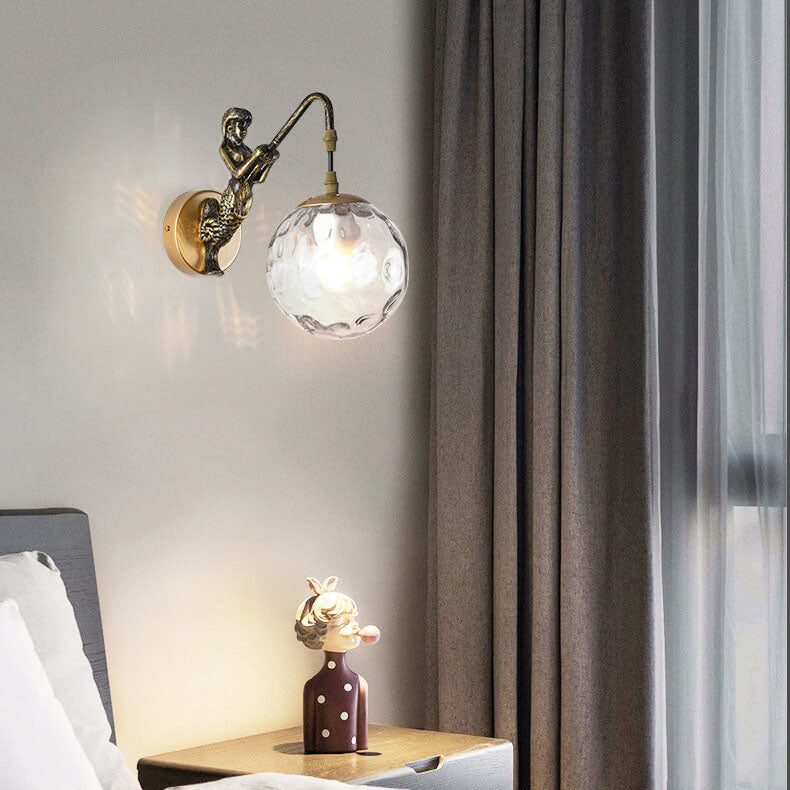 Rustik Kugle Væglampe - Vintage Design Sconce - - Home Decor - {{ product_tags }