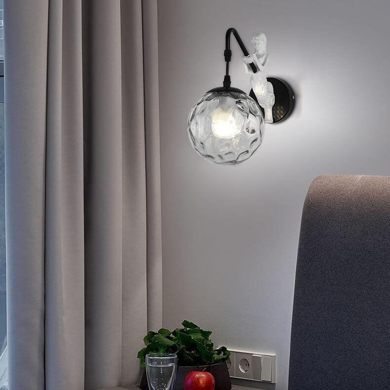 Rustik Kugle Væglampe - Vintage Design Sconce - - Home Decor - {{ product_tags }