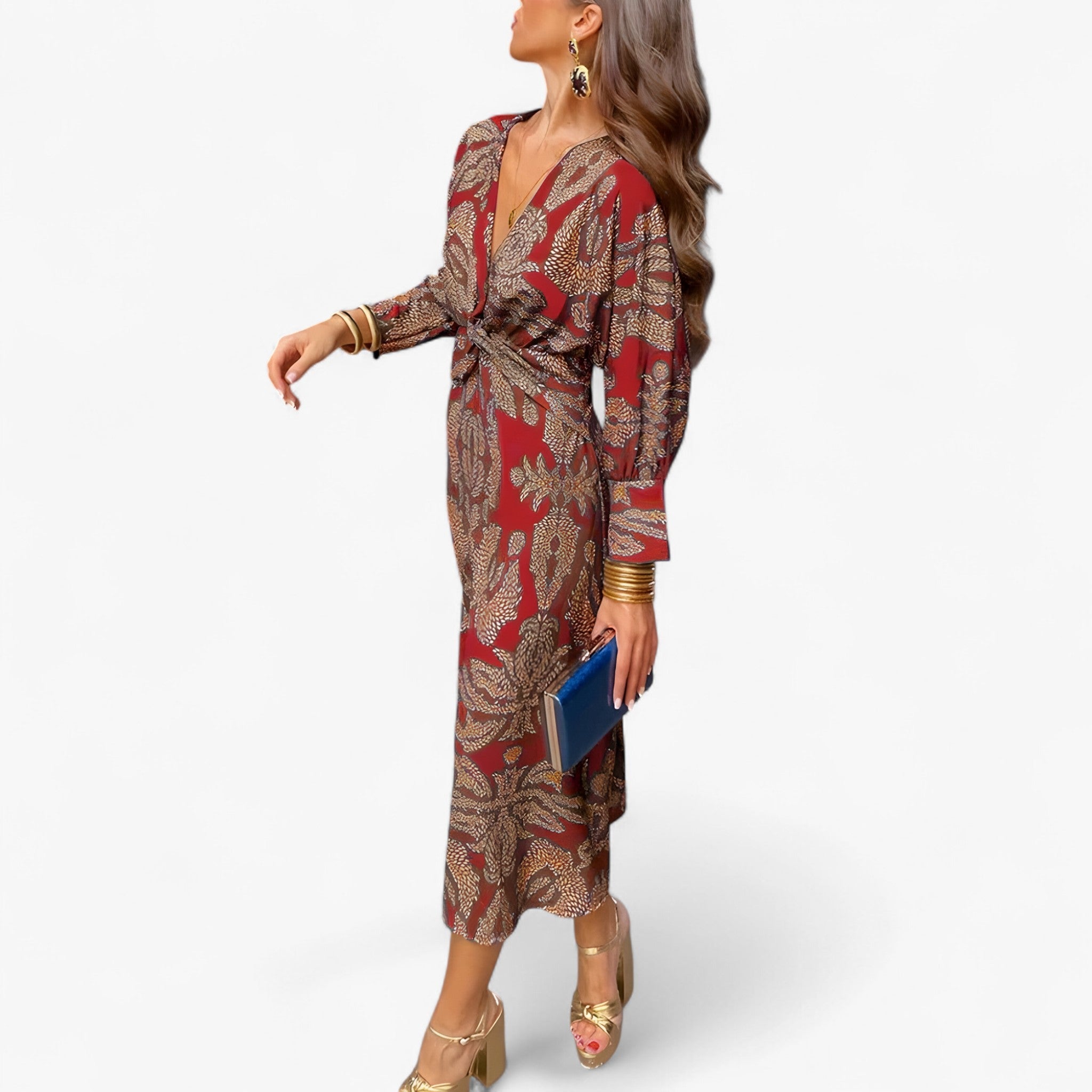 Louisa | Tidsløs Elegance Kjole - Rød - women's fashion - {{ product_tags }