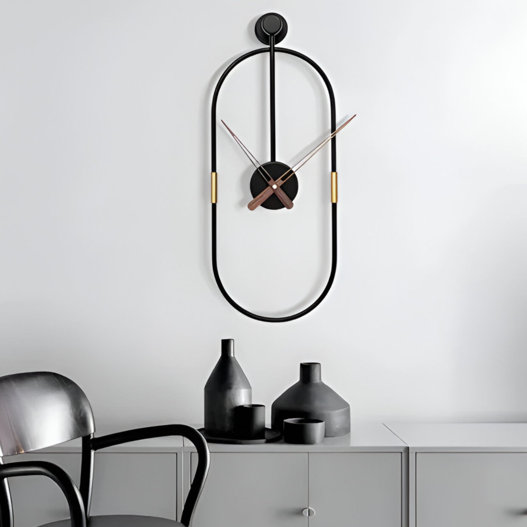 Xander | Minimalistisk stor vægklokke til stuen - - watches - {{ product_tags }