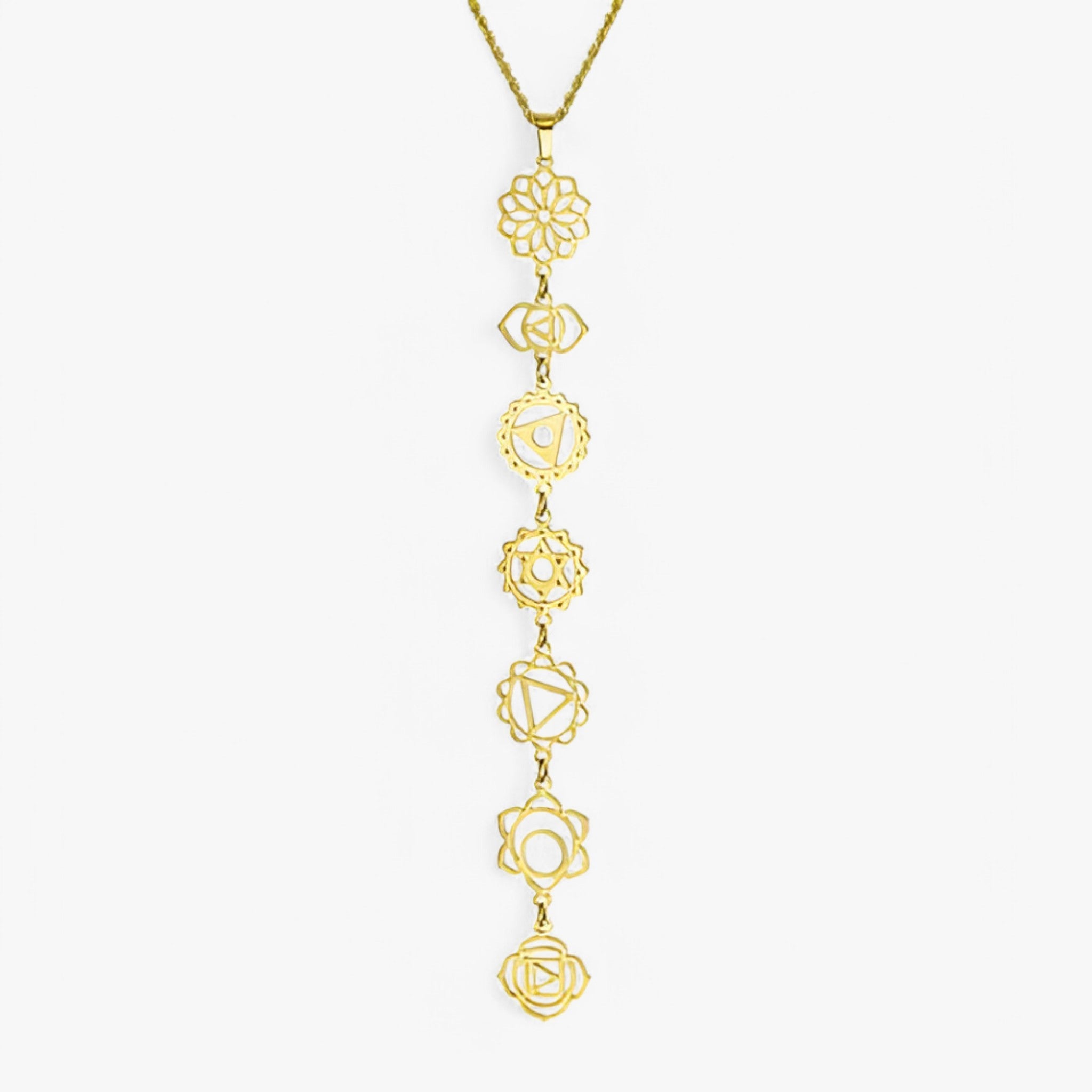 Luna | 7 Chakra Gudinde Halskæde - Guld - Luna | 7 Chakra Gudinde Halskæde- €25 - {{ product_tags }