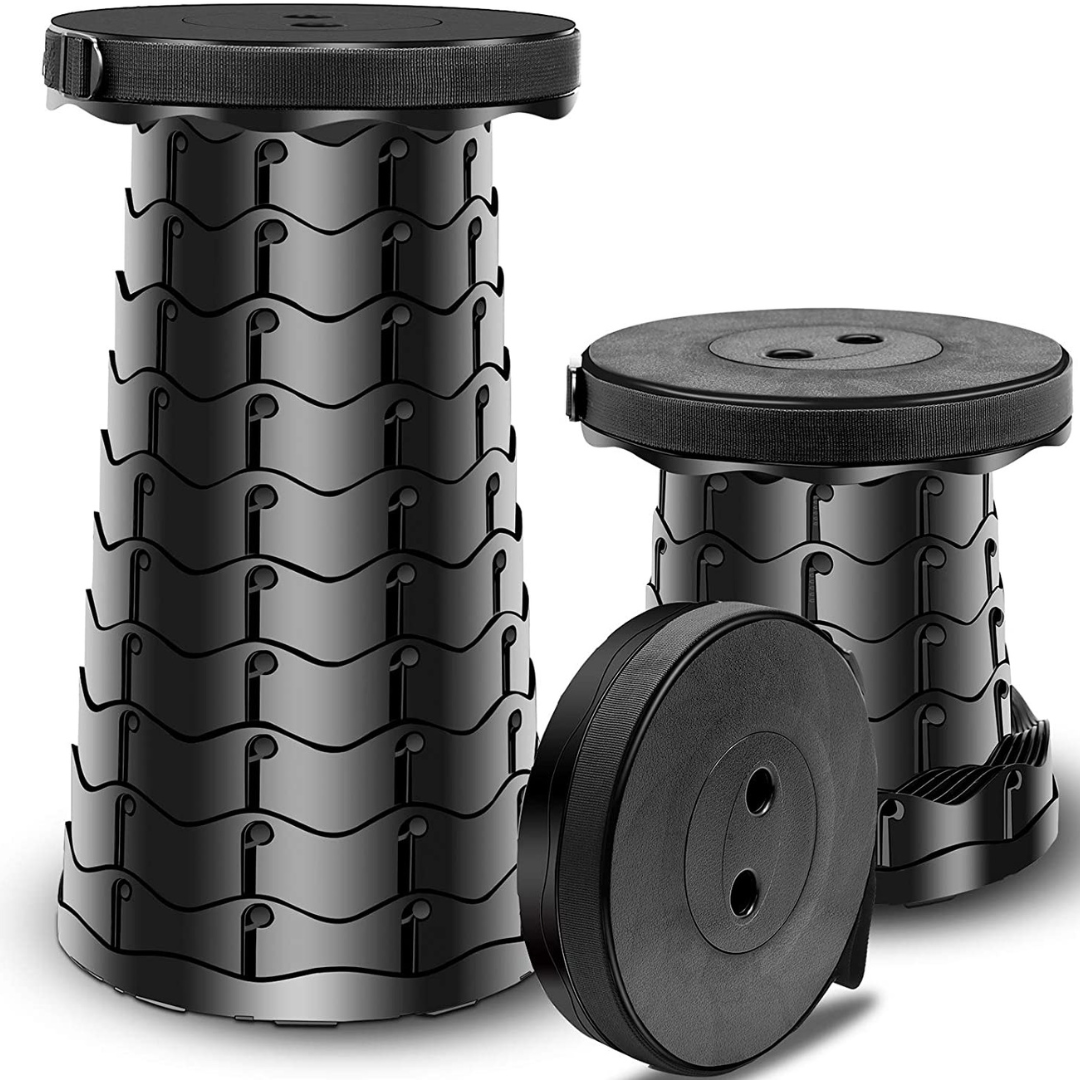 PortaFold | 2.0 Sammenklappelig taburet med 4 sædehøjder - Blandede farver Sort - house & garden - {{ product_tags }