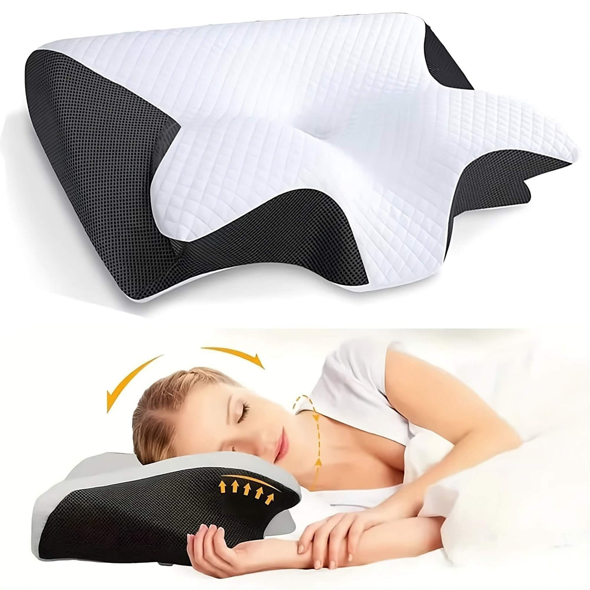 DreamAlign Ortopædisk Konturpude - Nakke- & Skulderstøtte - - Home Decor - {{ product_tags }