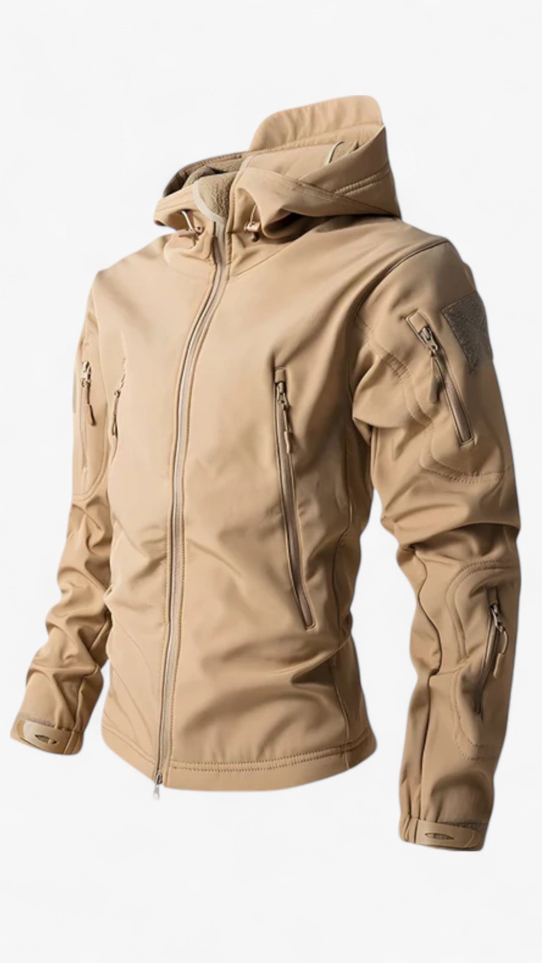 Taktisk | Softshell-jakke til mænd - Khaki - Taktisk | Softshell-jakke til mænd - €25 - {{ product_tags }