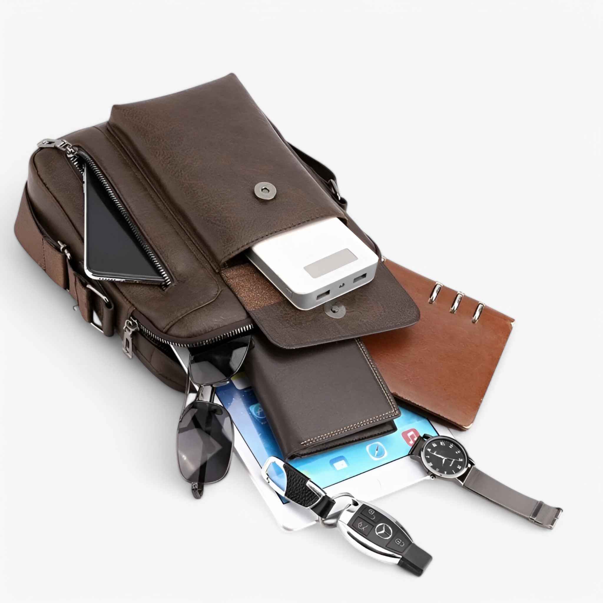 Prestige™ – Luksus Læder Skuldertaske til Stil og Funktionalitet - - Prestige™ – Luksus Læder Skuldertaske til Stil og Funktionalitet- €25 - {{ product_tags }