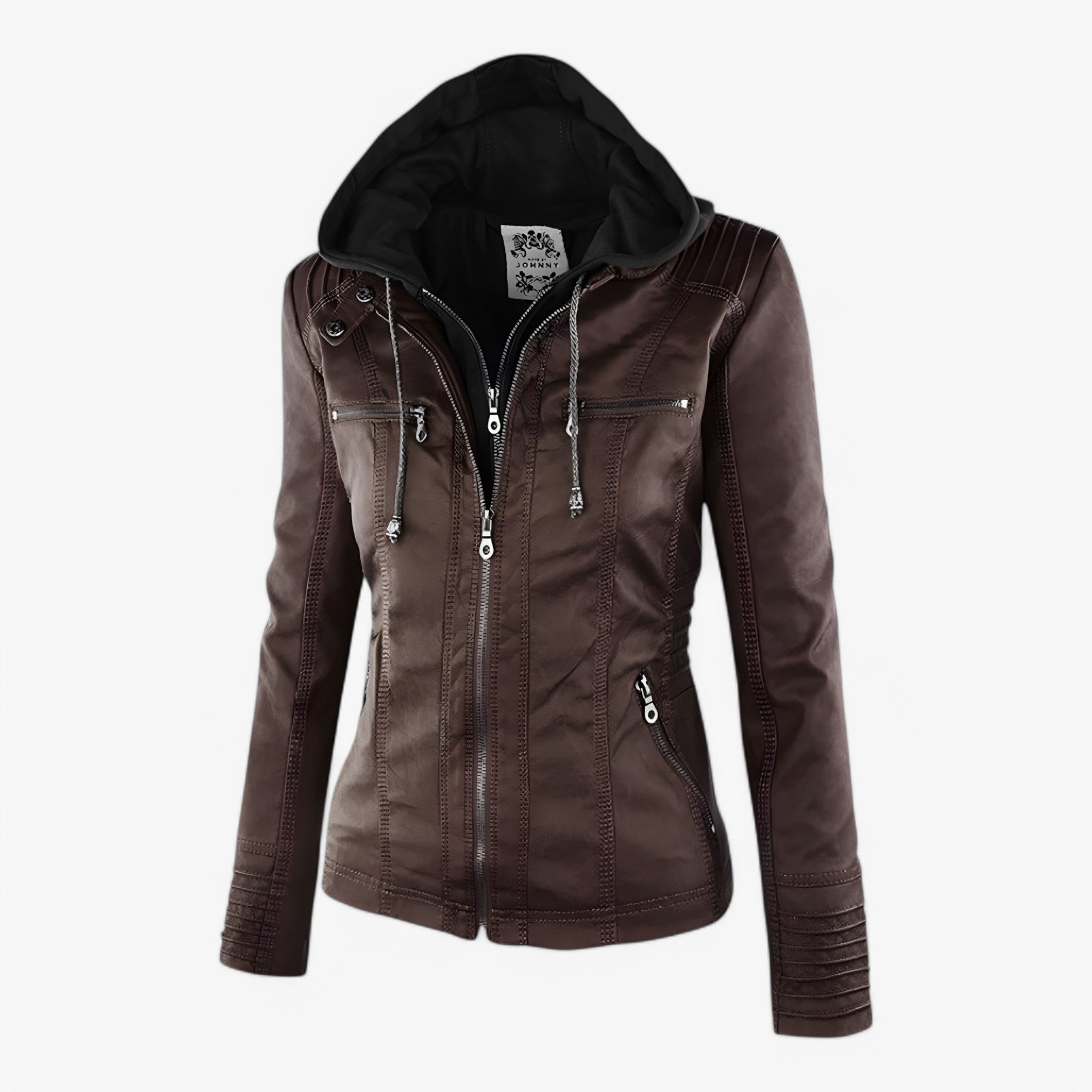 Colette | Italiensk Læderjakke - Brun - women's fashion - {{ product_tags }