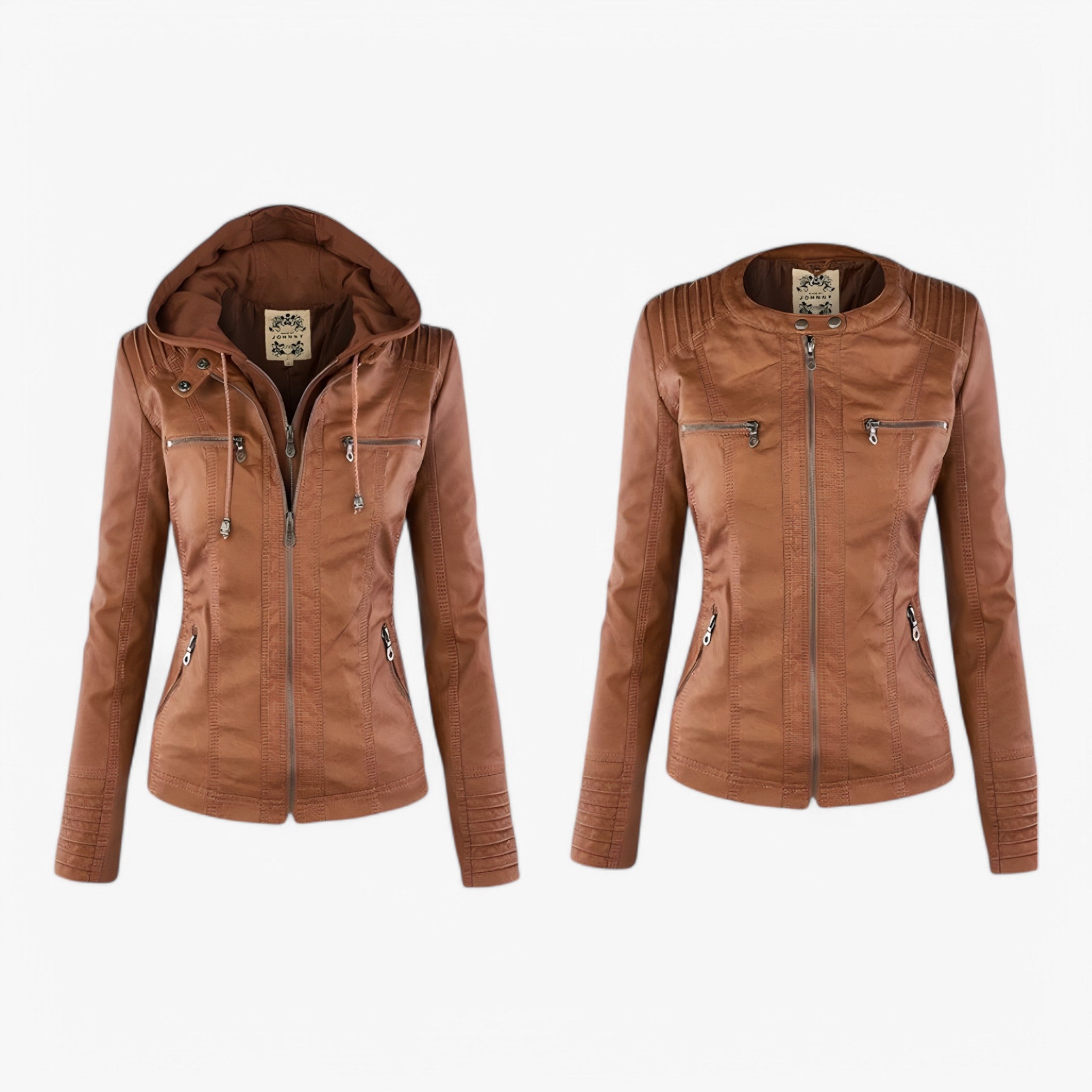 Colette | Italiensk Læderjakke - - women's fashion - {{ product_tags }