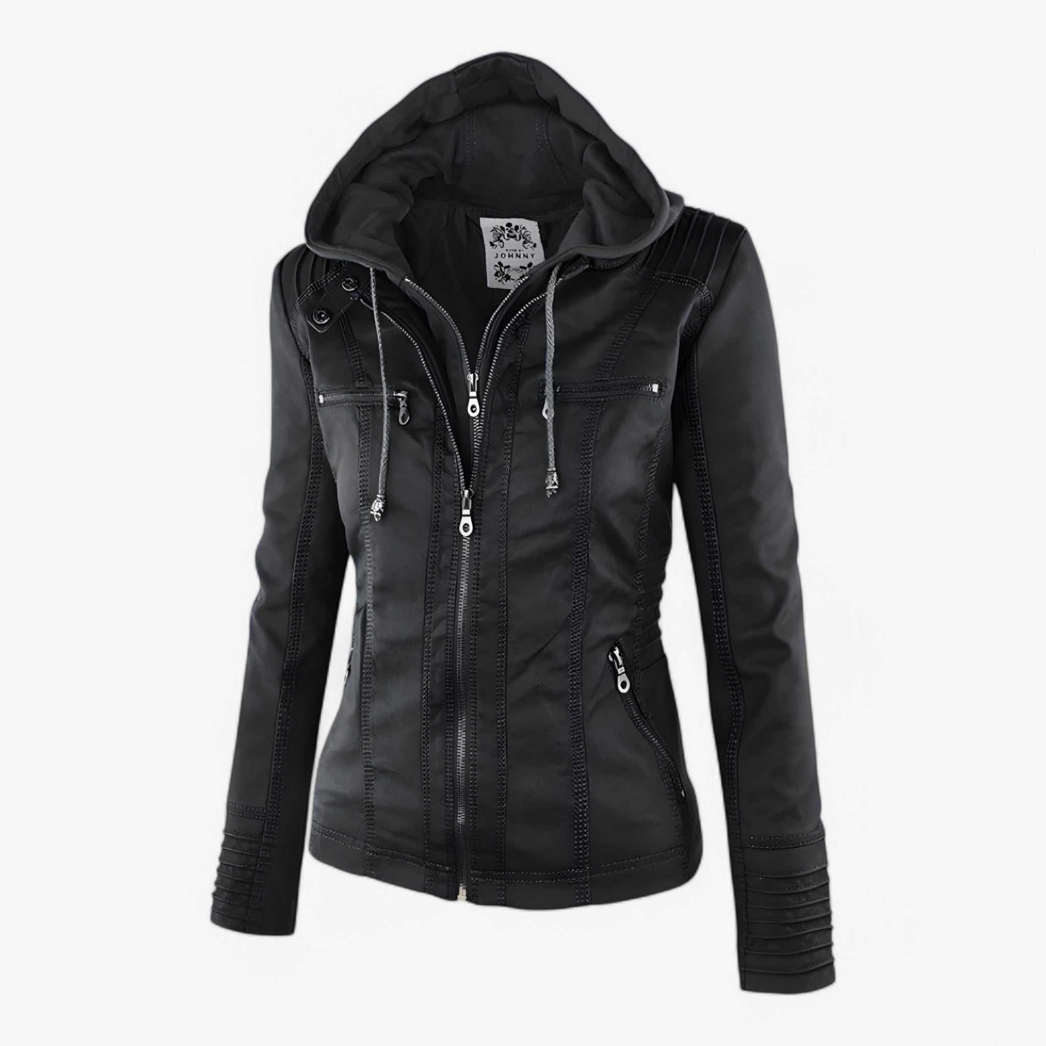 Colette | Italiensk Læderjakke - Sort - women's fashion - {{ product_tags }